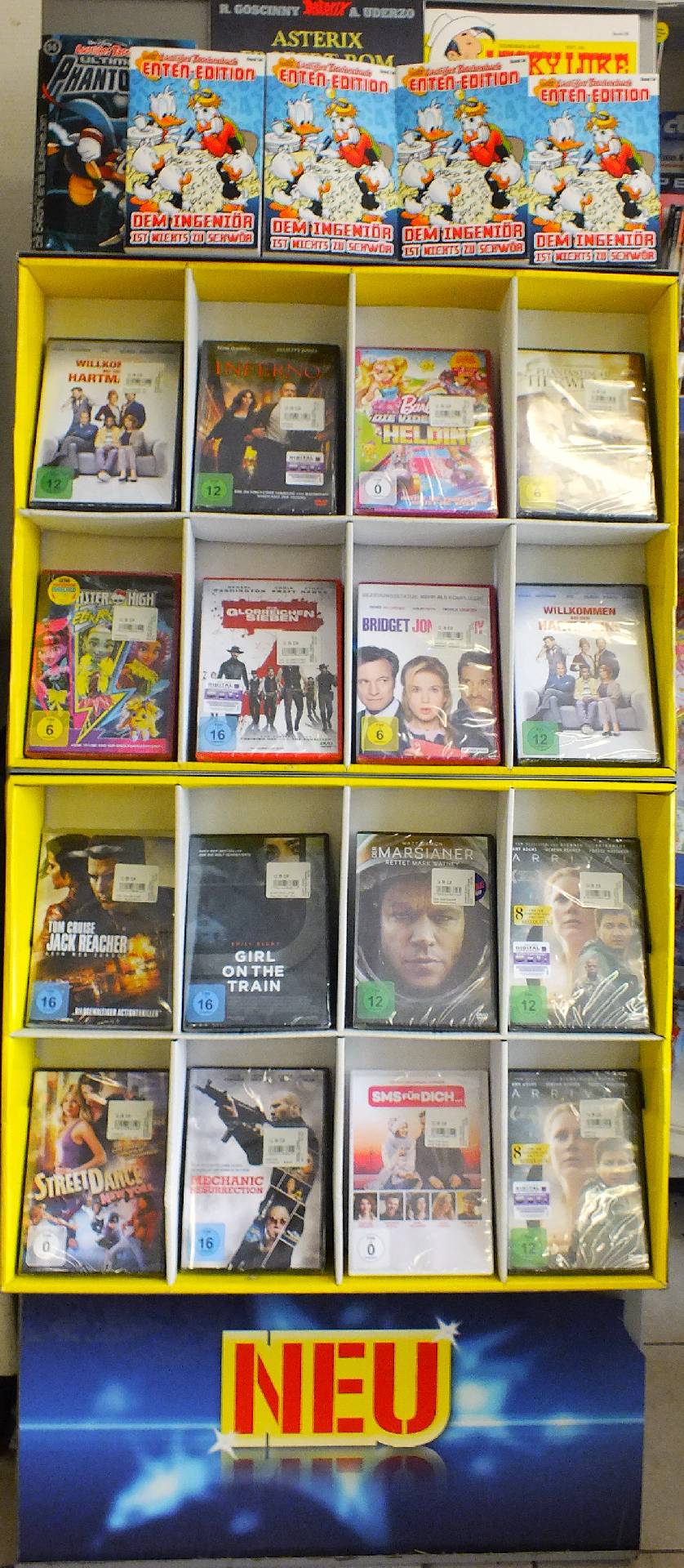 Aktuelle Filme auch auf DVD
