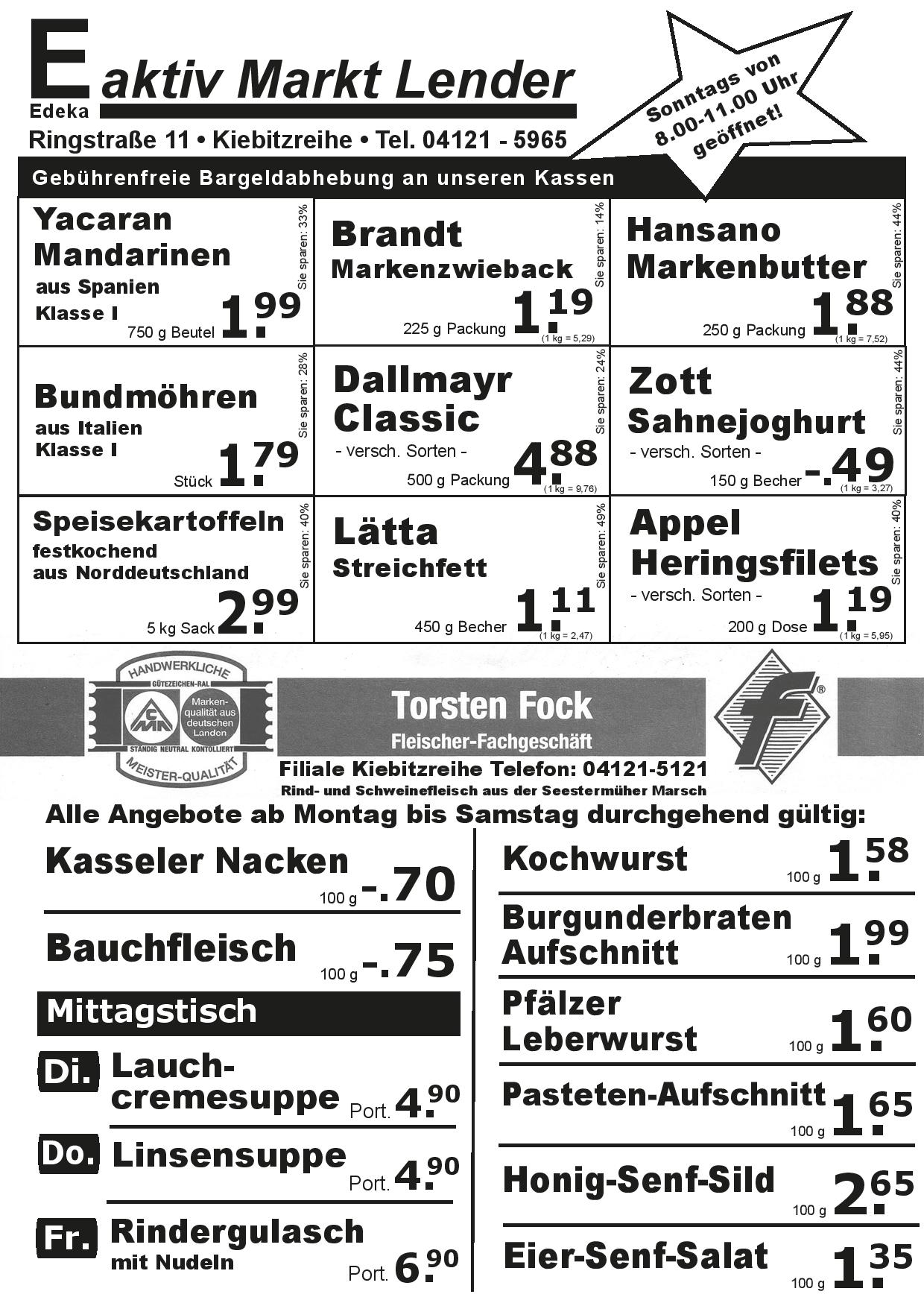 Angebote Vorderseite Angebote Vorderseite