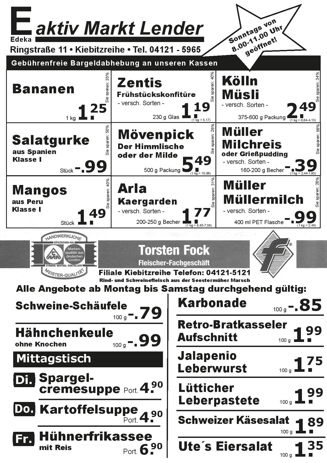 Angebote Rückseite Angebote Rückseite