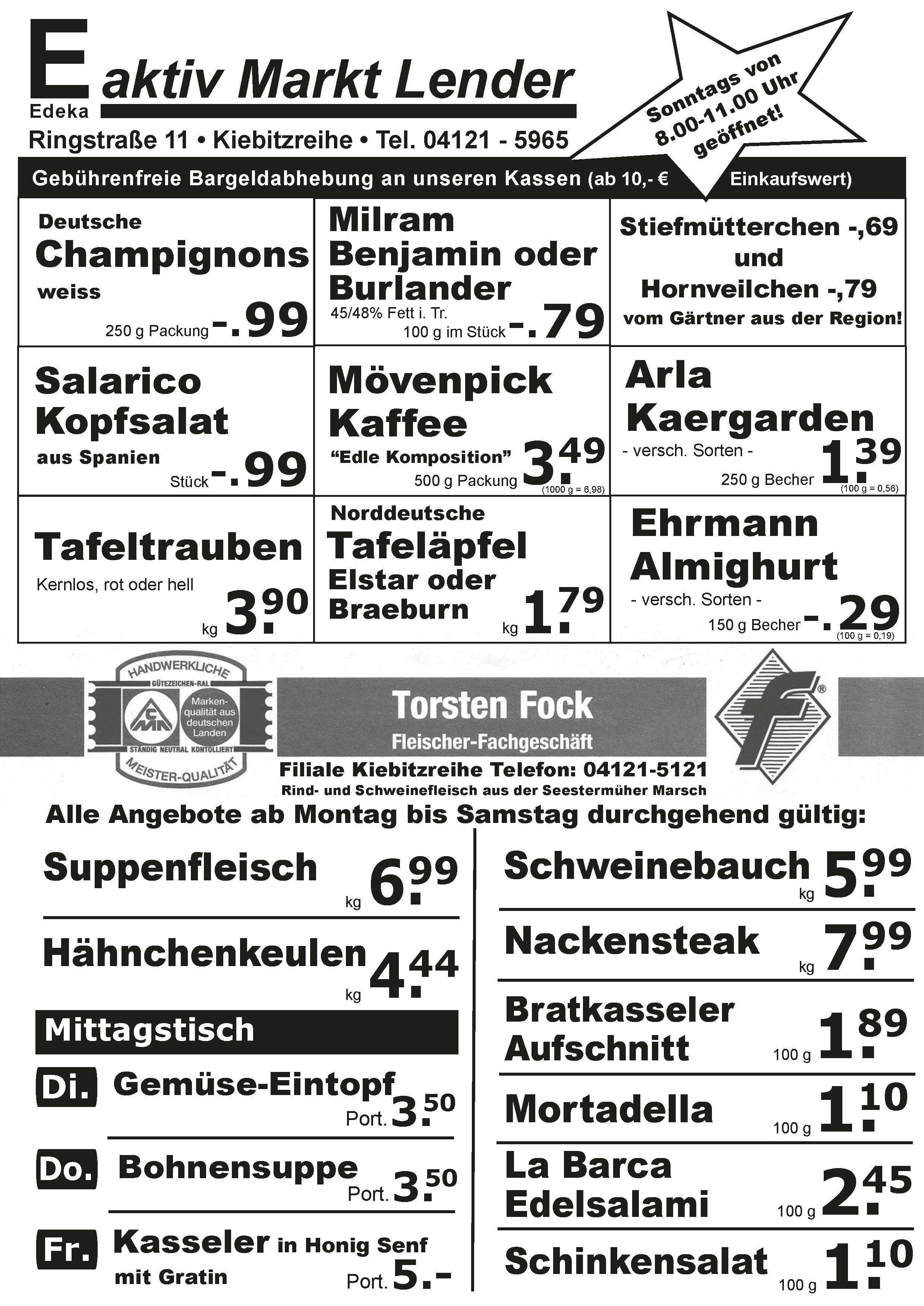 Angebote Vorderseite Angebote Vorderseite