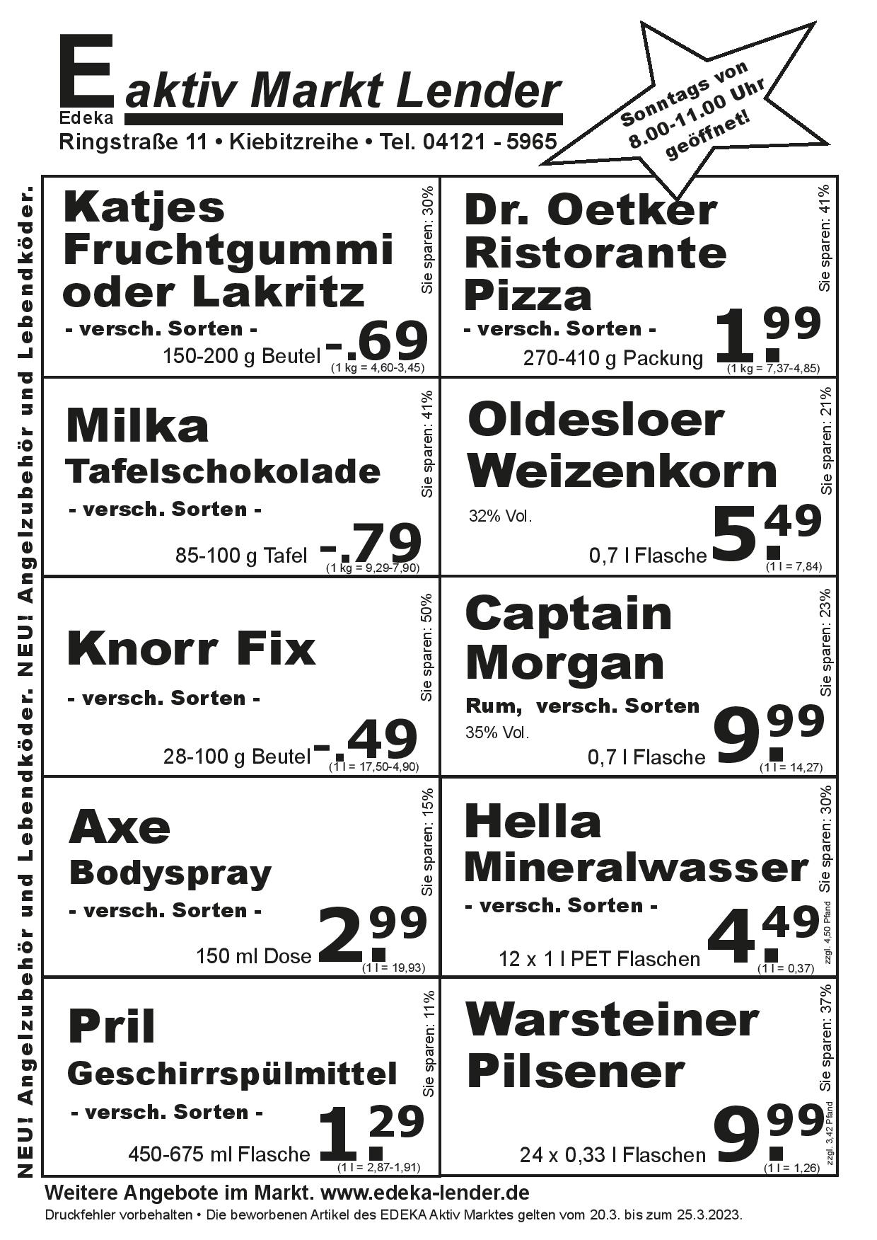 Angebote Rückseite Angebote Rückseite