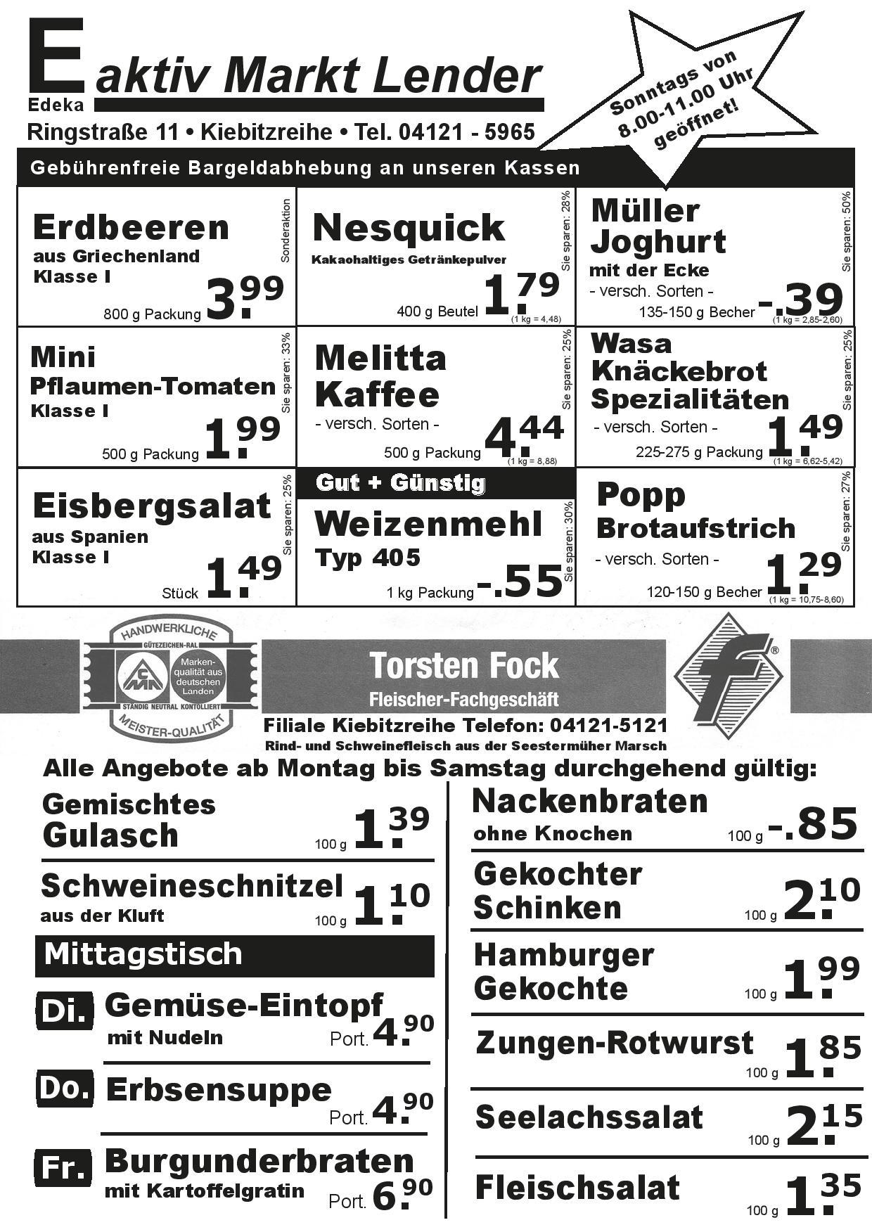 Angebote Vorderseite Angebote Vorderseite