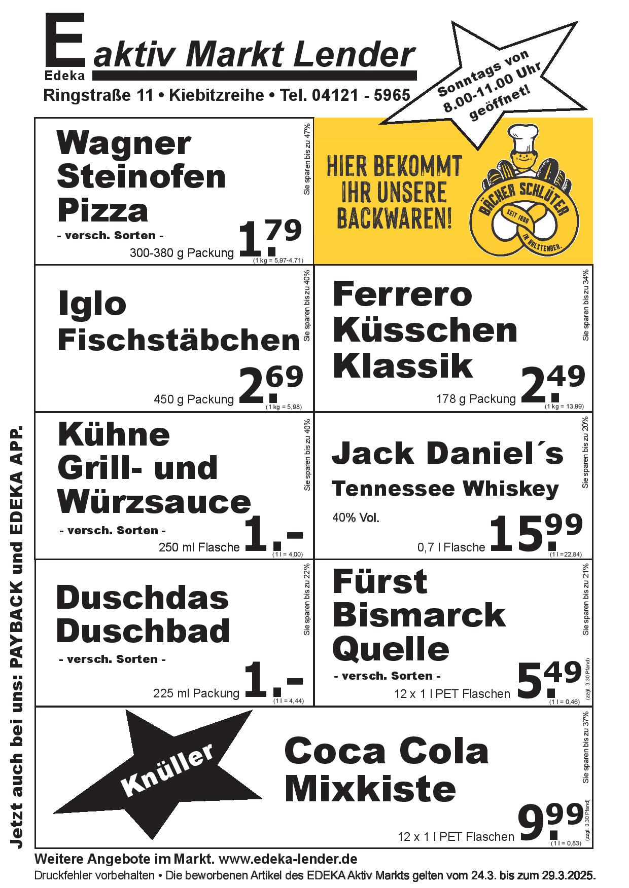 Angebote Rückseite Angebote Rückseite