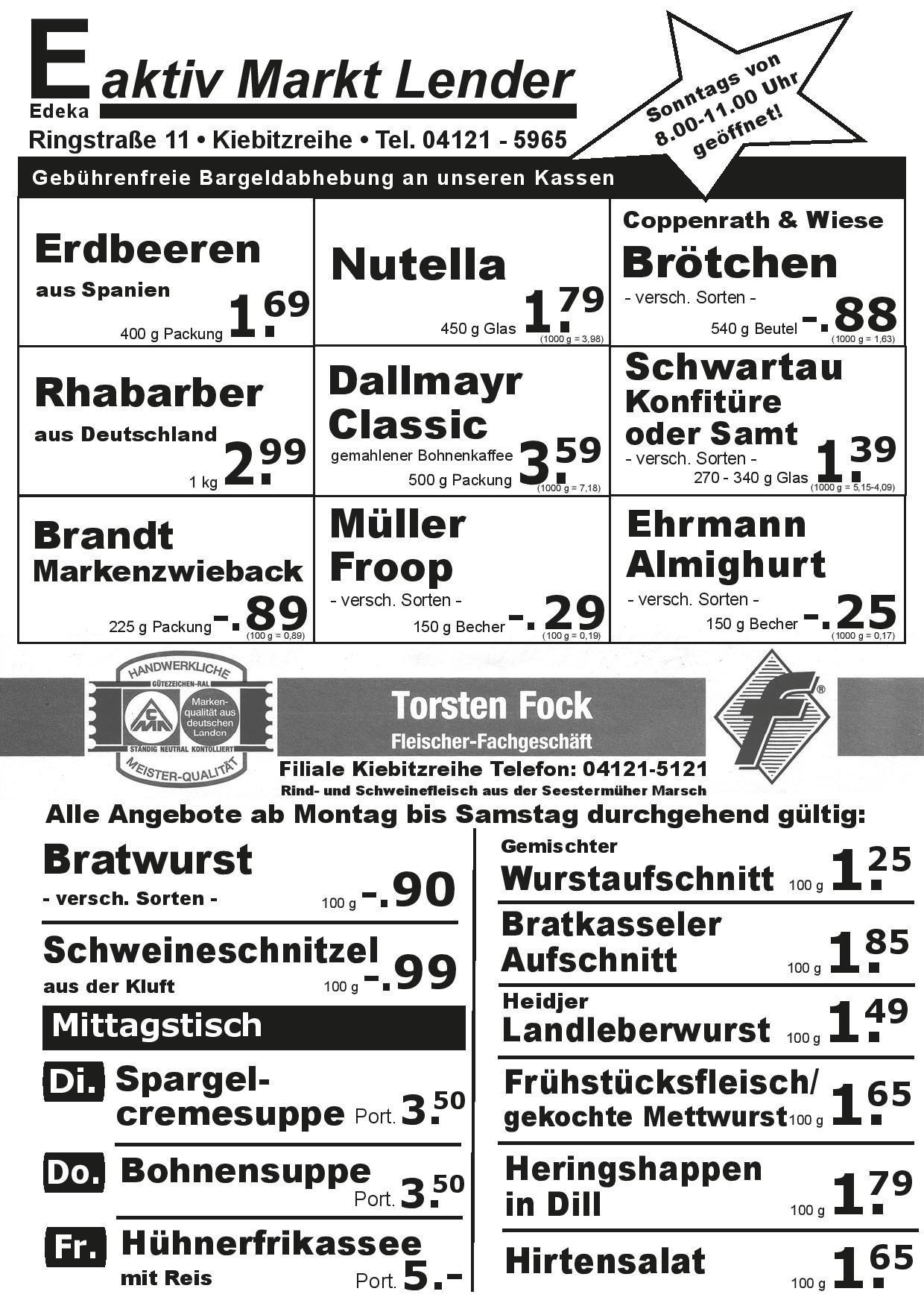 Angebote Vorderseite Angebote Vorderseite