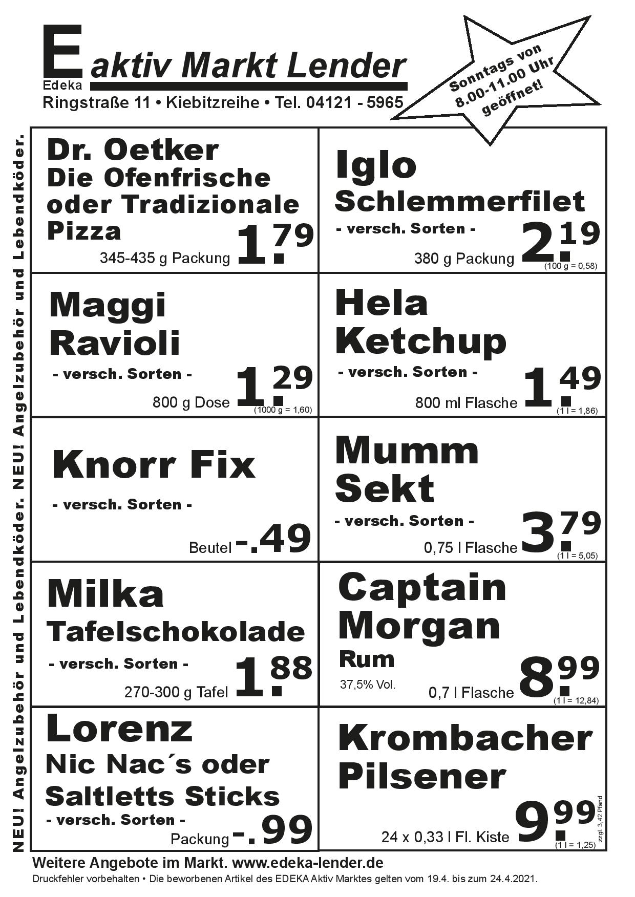 Angebote Rückseite Angebote Rückseite