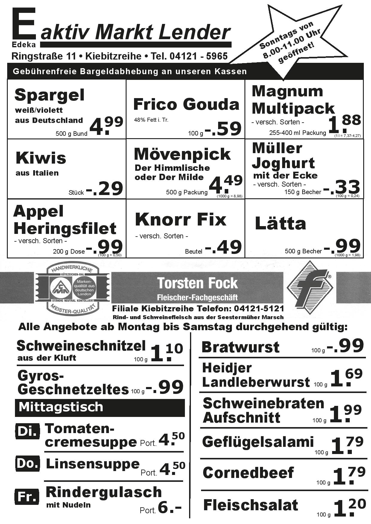 Angebote Vorderseite Angebote Vorderseite