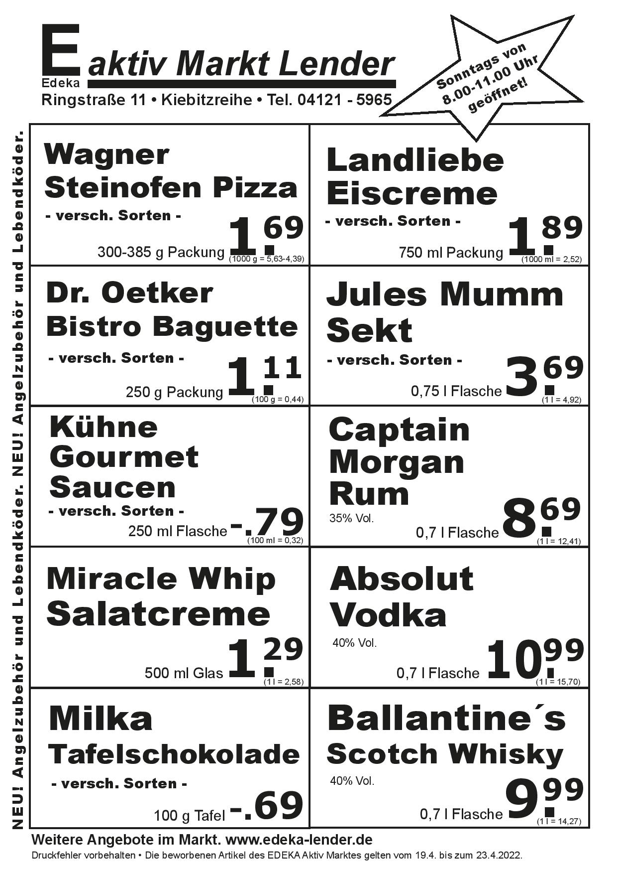 Angebote Rückseite Angebote Rückseite