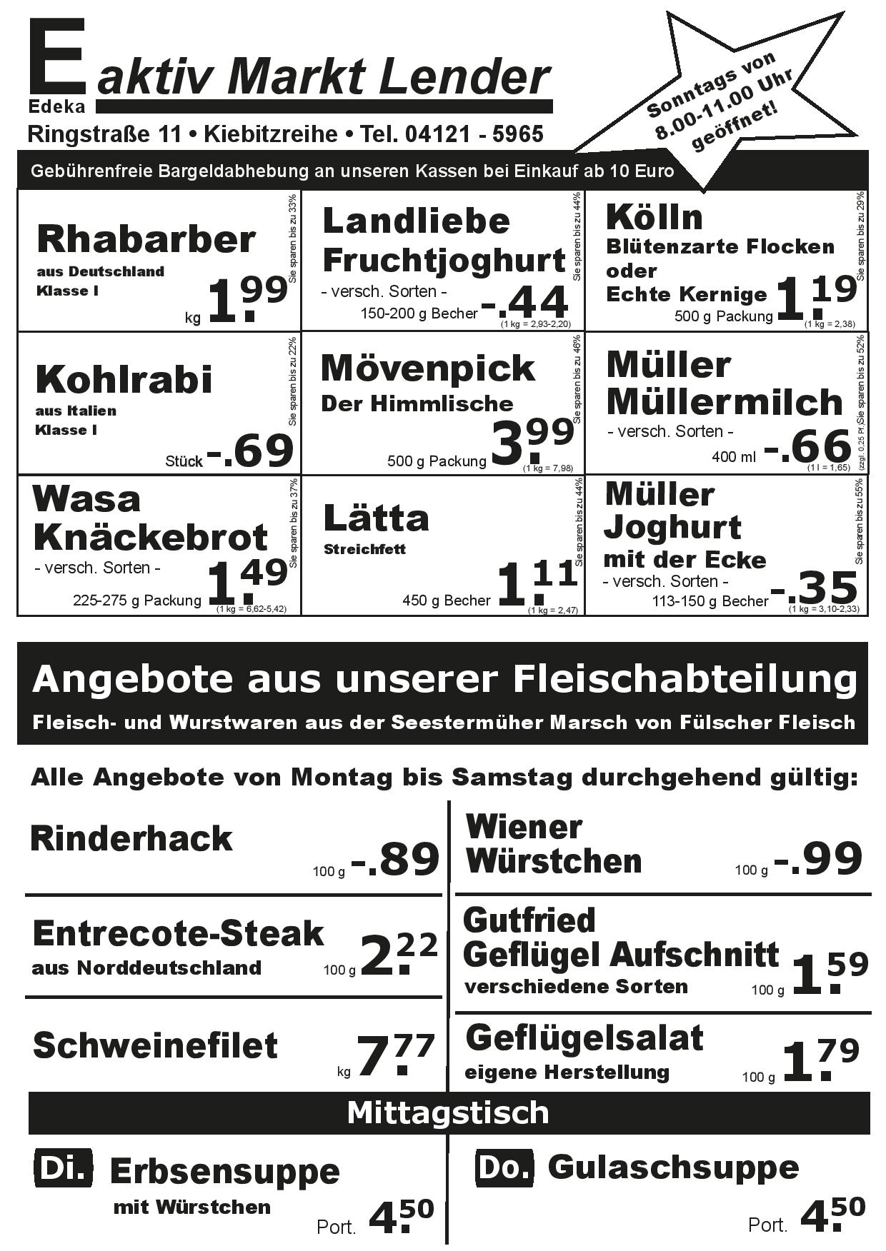 Angebote Vorderseite Angebote Vorderseite