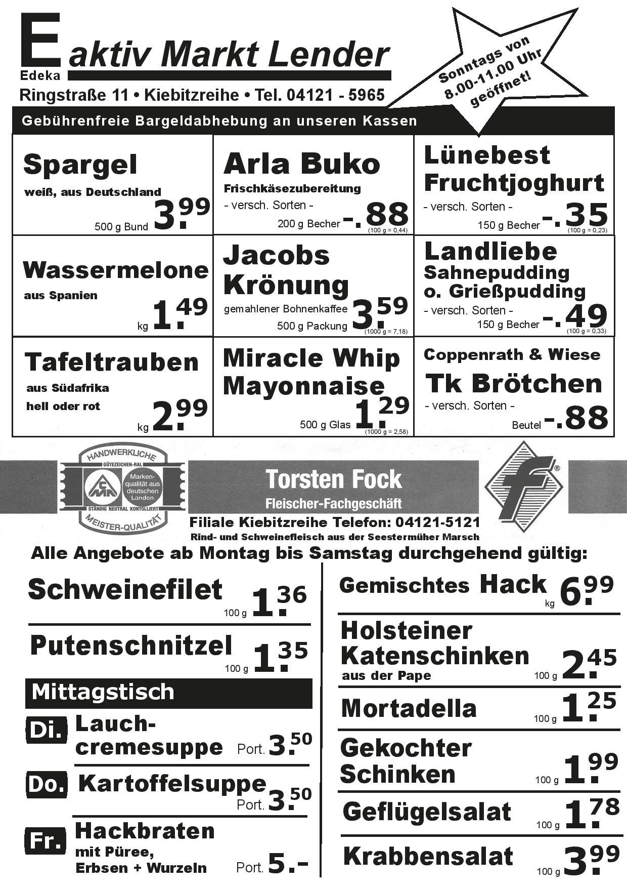 Angebote Vorderseite Angebote Vorderseite