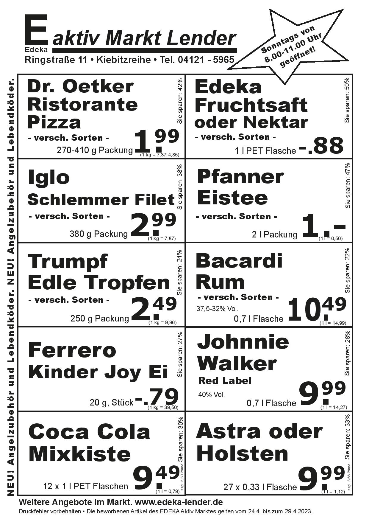 Angebote Rückseite Angebote Rückseite