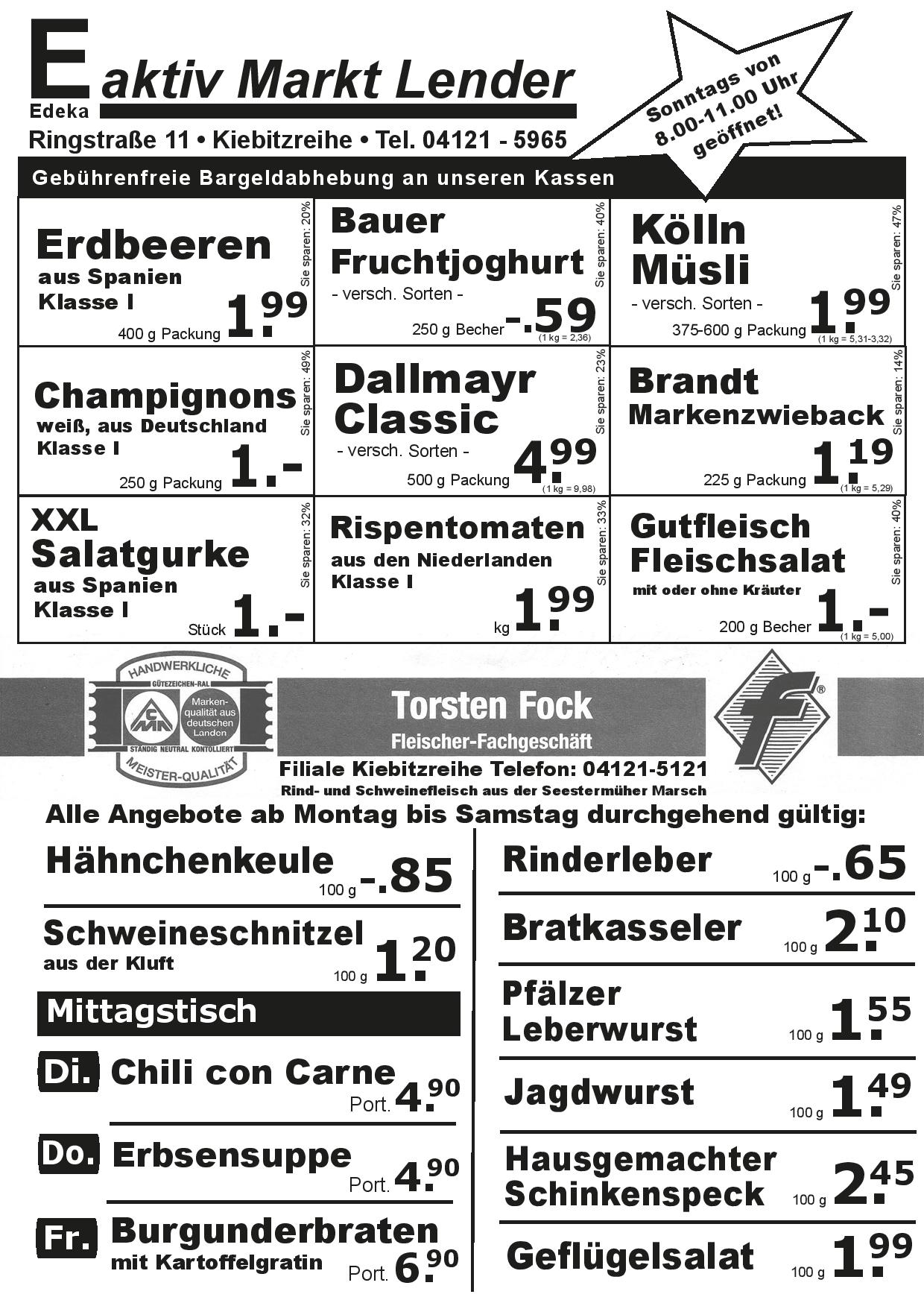 Angebote Vorderseite Angebote Vorderseite