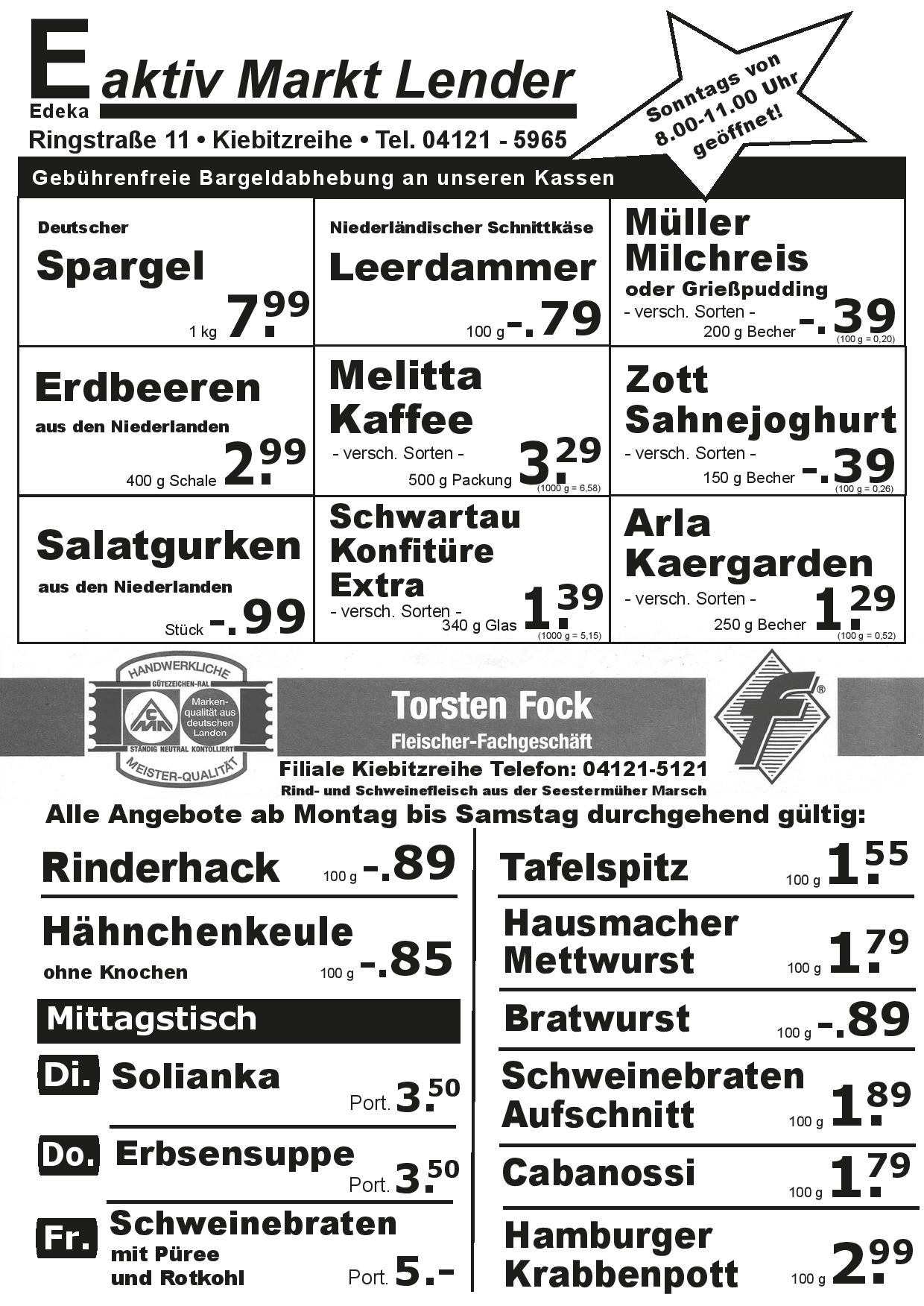 Angebote Vorderseite Angebote Vorderseite