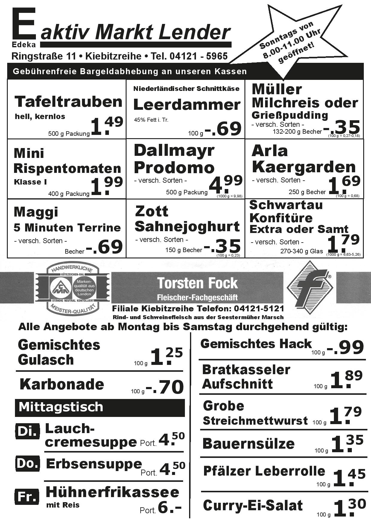 Angebote Vorderseite Angebote Vorderseite
