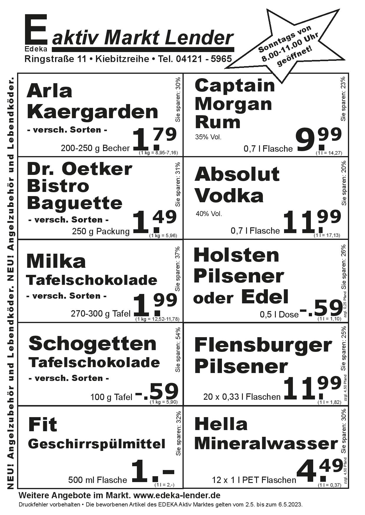 Angebote Rückseite Angebote Rückseite