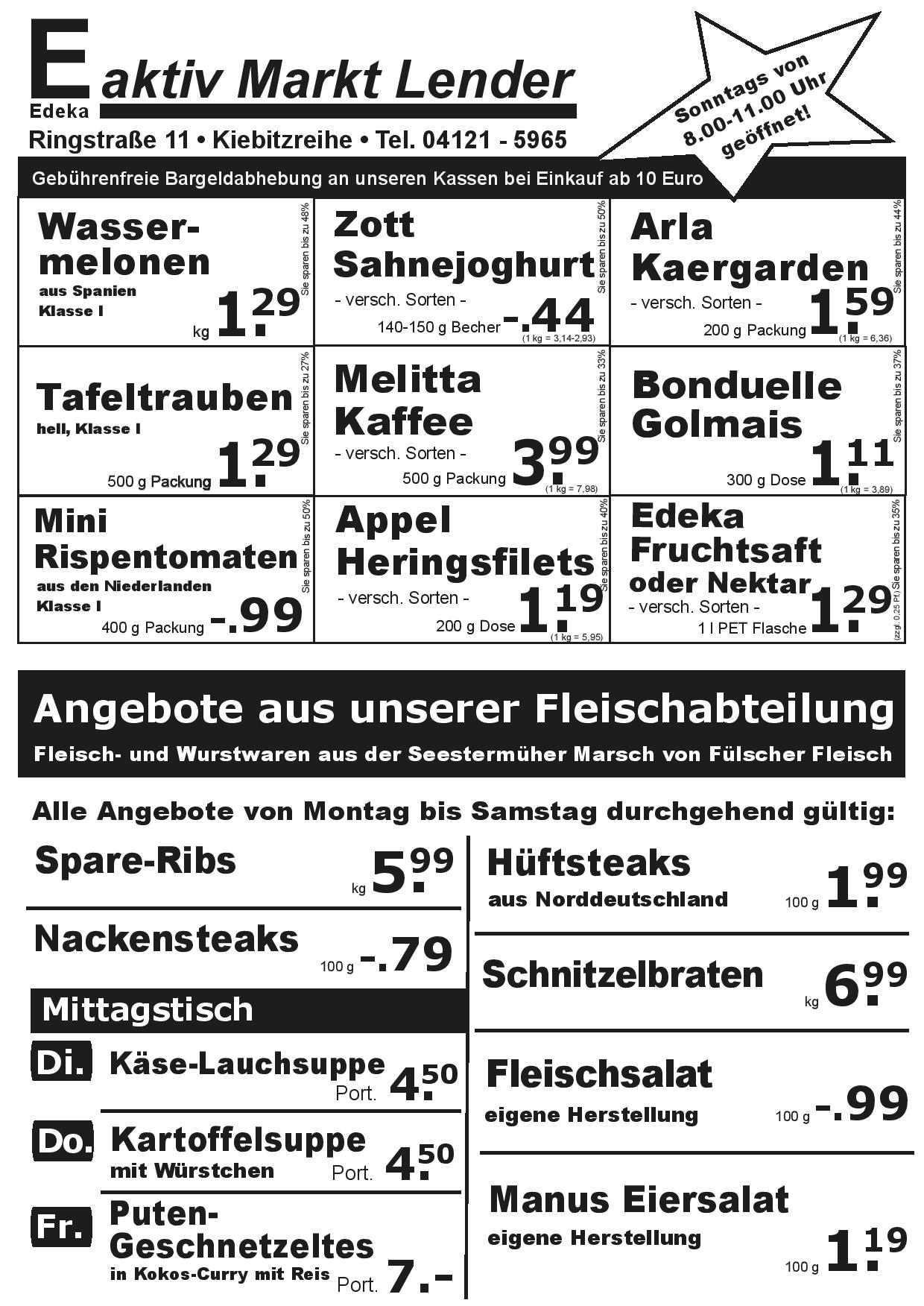 Angebote Vorderseite Angebote Vorderseite