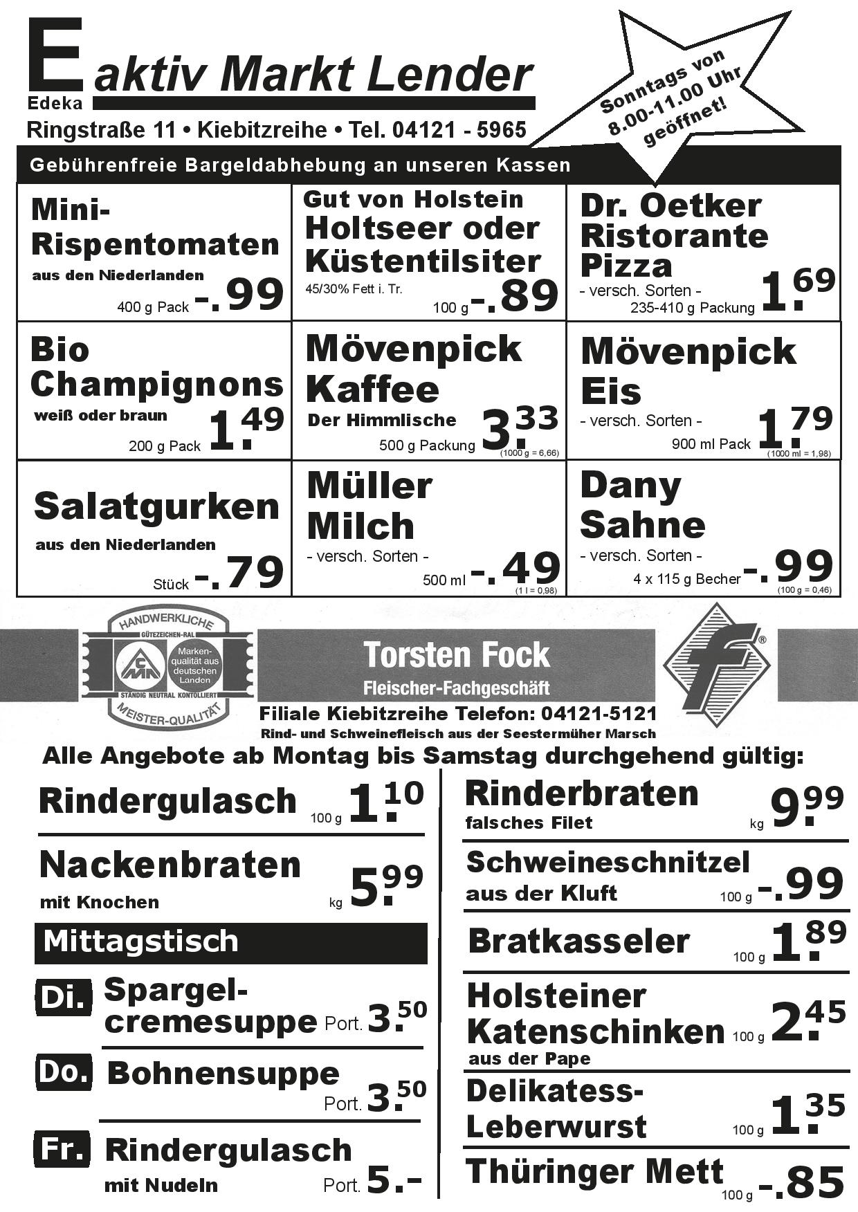 Angebote Vorderseite Angebote Vorderseite