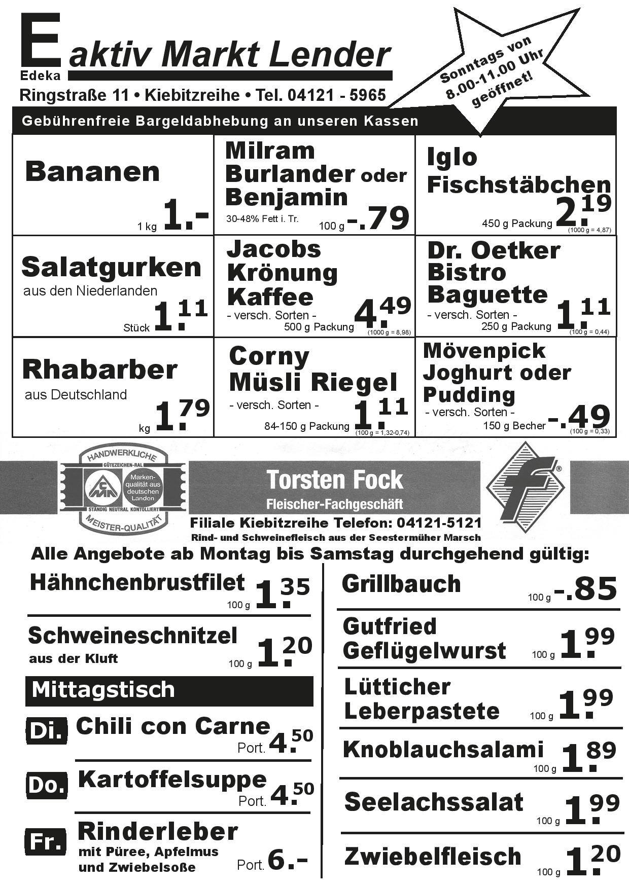 Angebote Vorderseite Angebote Vorderseite