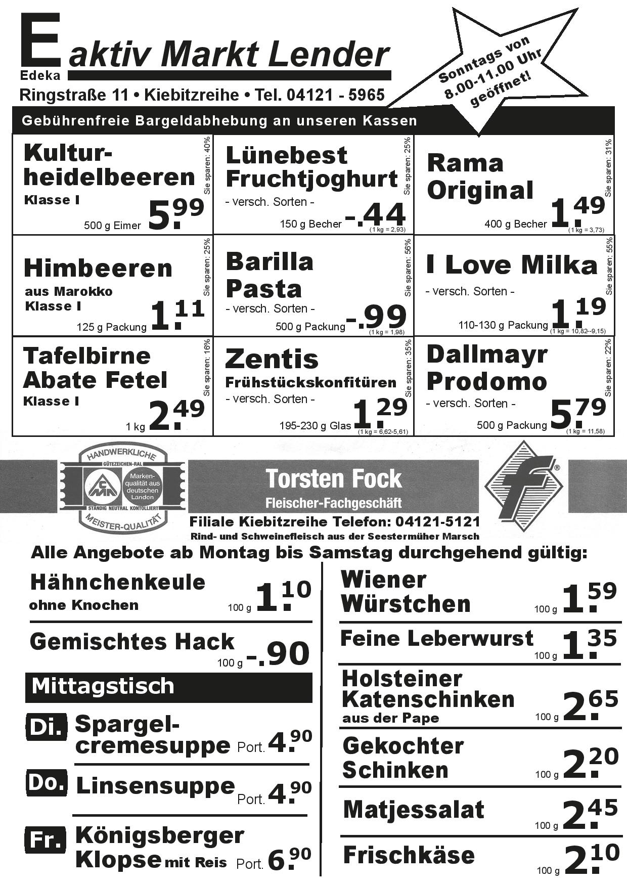Angebote Vorderseite Angebote Vorderseite