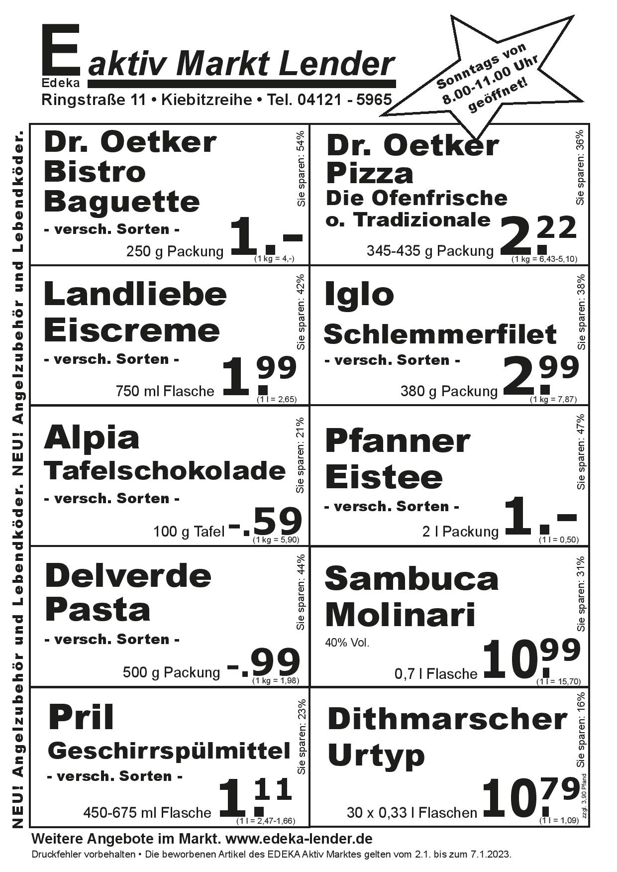 Angebote Rückseite Angebote Rückseite