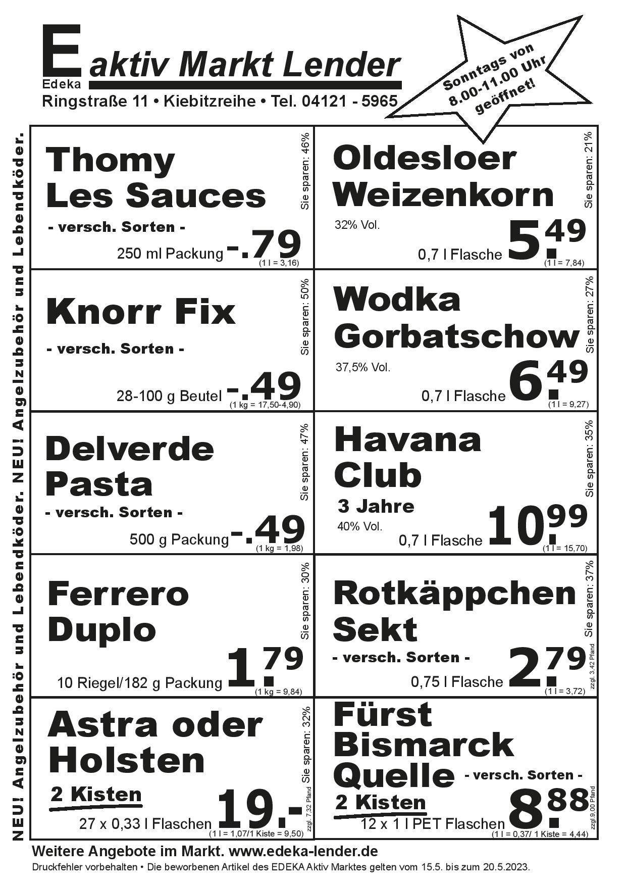 Angebote Rückseite Angebote Rückseite