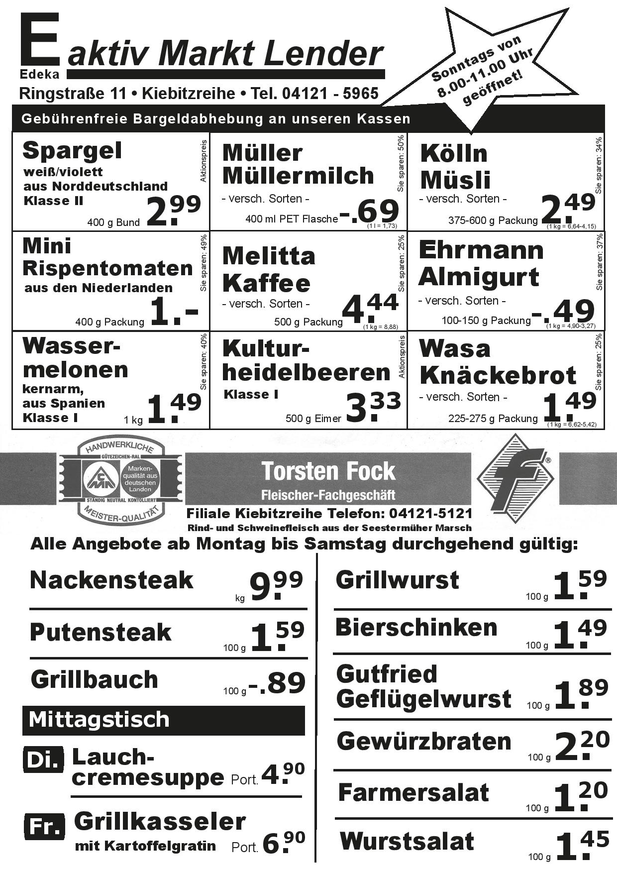 Angebote Vorderseite Angebote Vorderseite