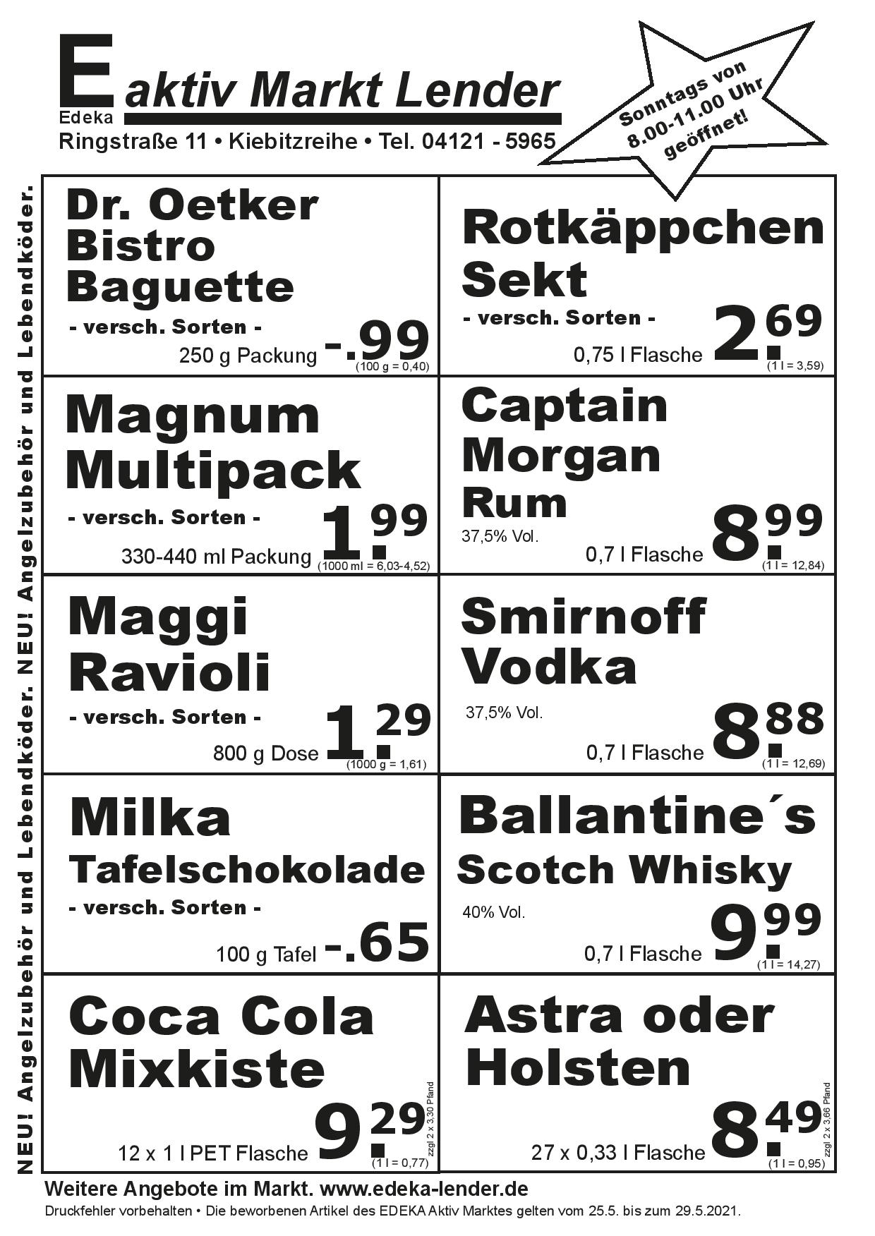 Angebote Rückseite Angebote Rückseite
