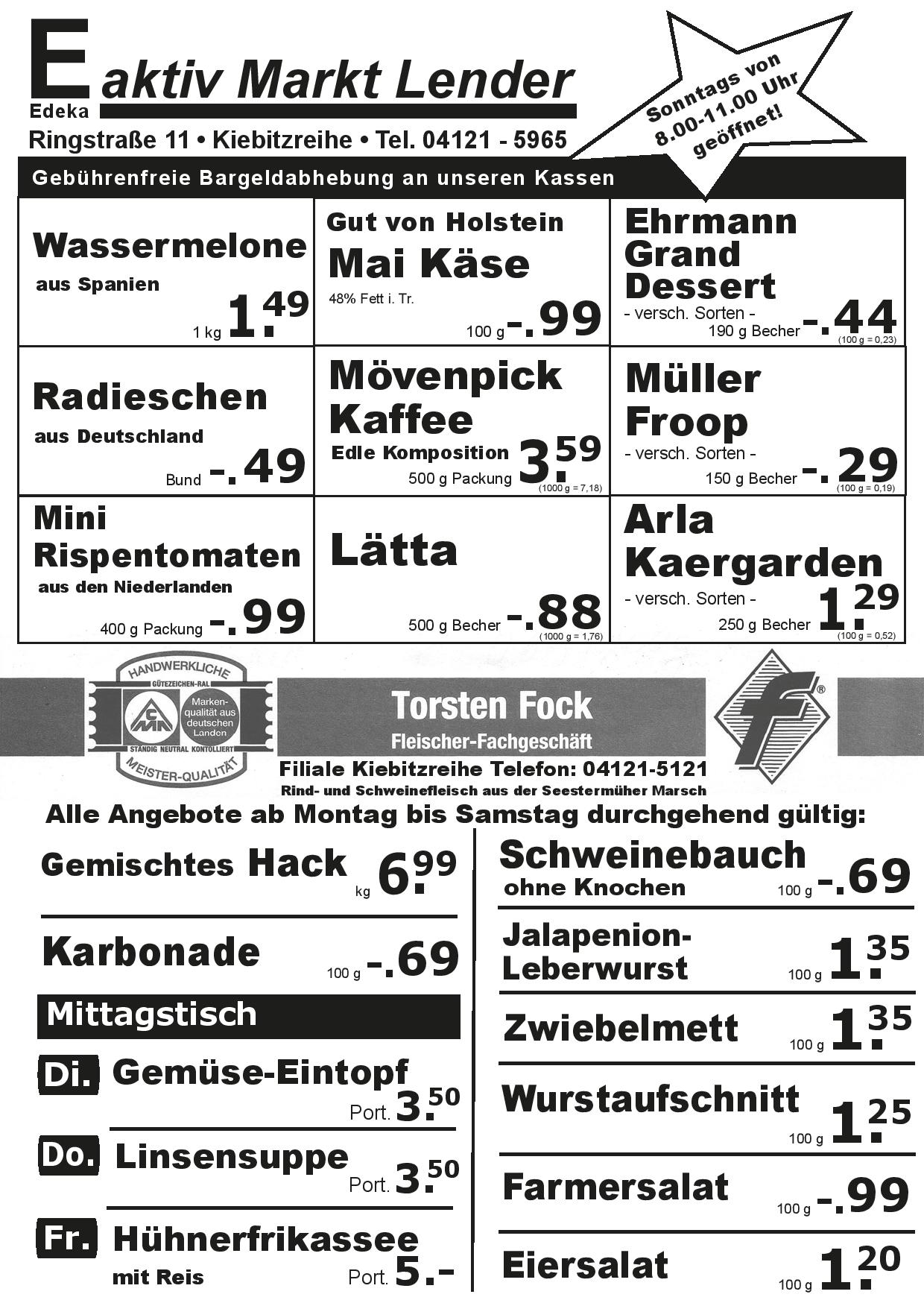 Angebote Vorderseite Angebote Vorderseite