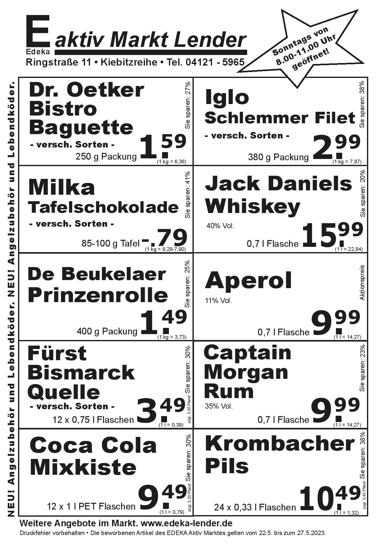 Angebote Rückseite Angebote Rückseite