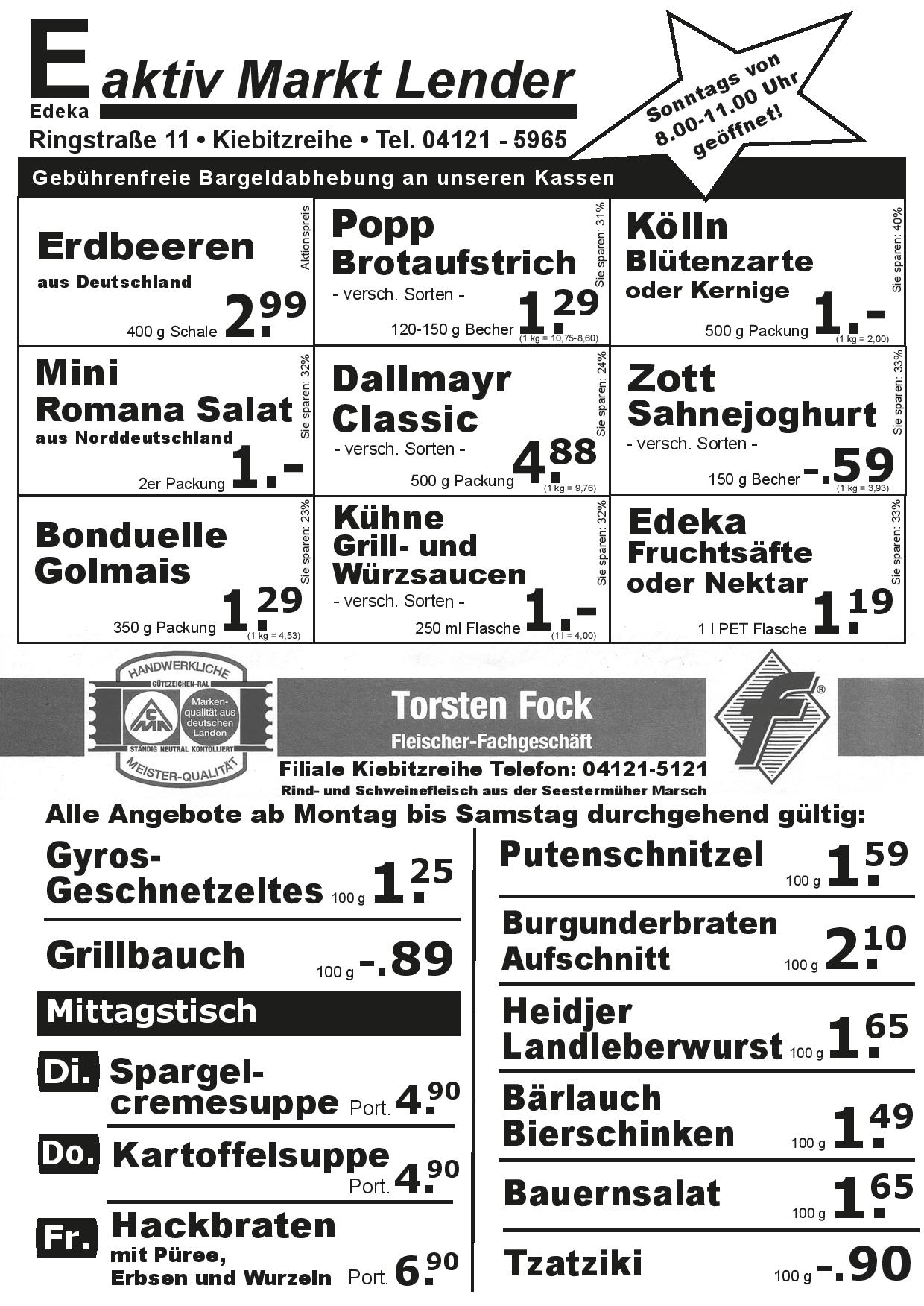 Angebote Vorderseite Angebote Vorderseite