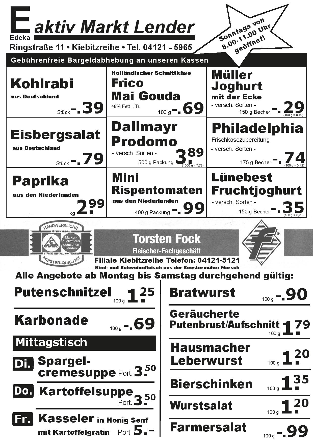 Angebote Vorderseite Angebote Vorderseite