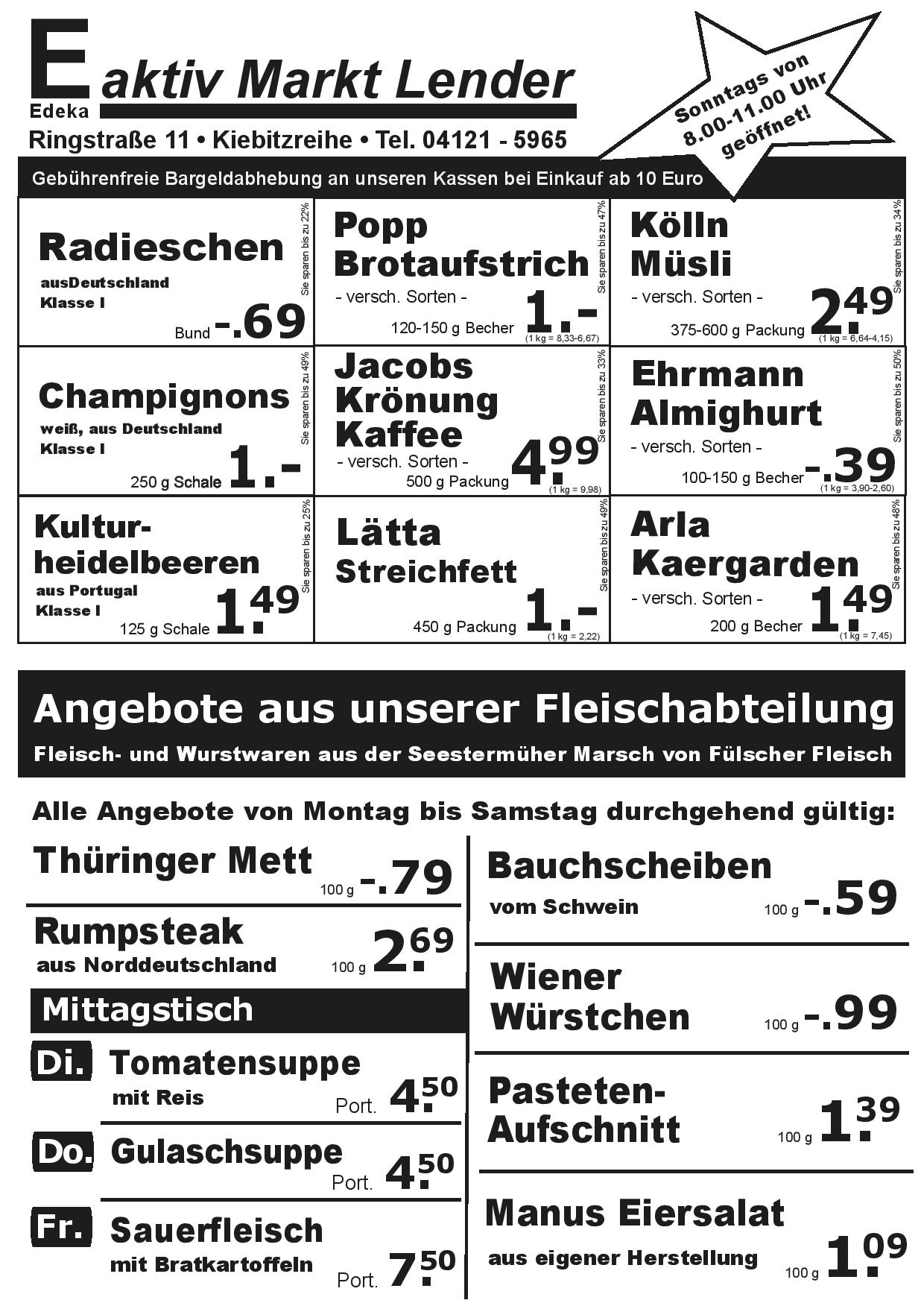 Angebote Vorderseite Angebote Vorderseite