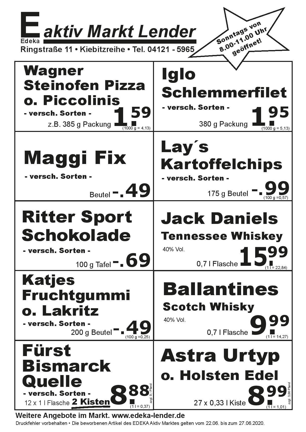 Angebote Rückseite Angebote Rückseite