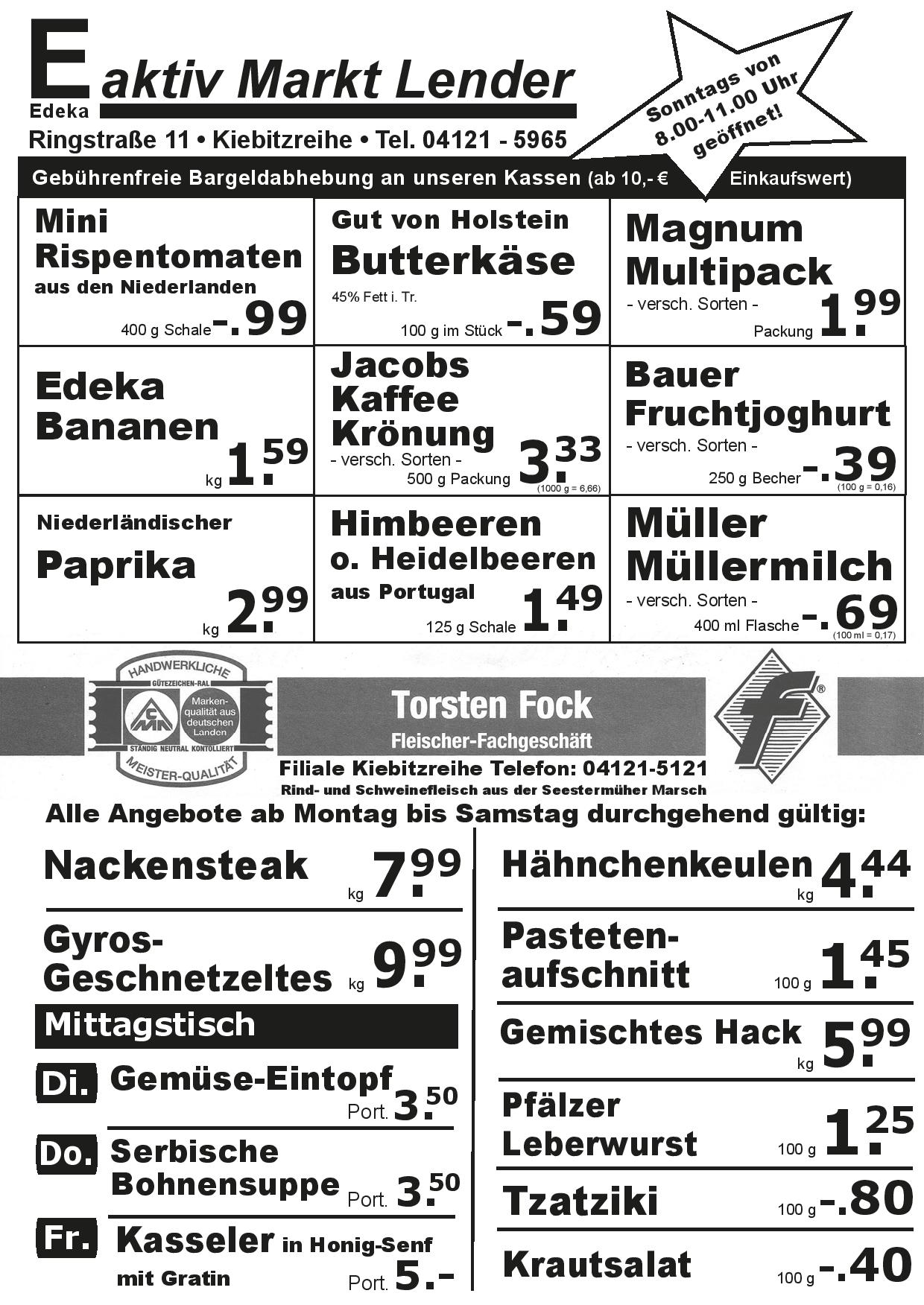Angebote Vorderseite Angebote Vorderseite