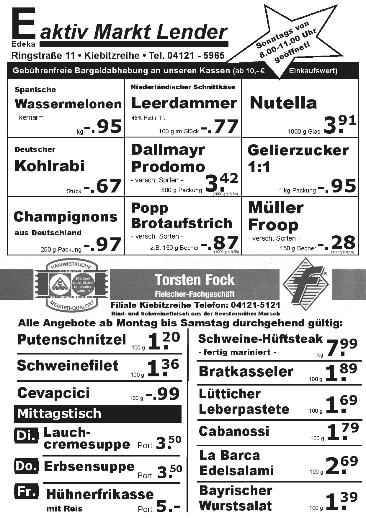 Angebote Vorderseite Angebote Vorderseite