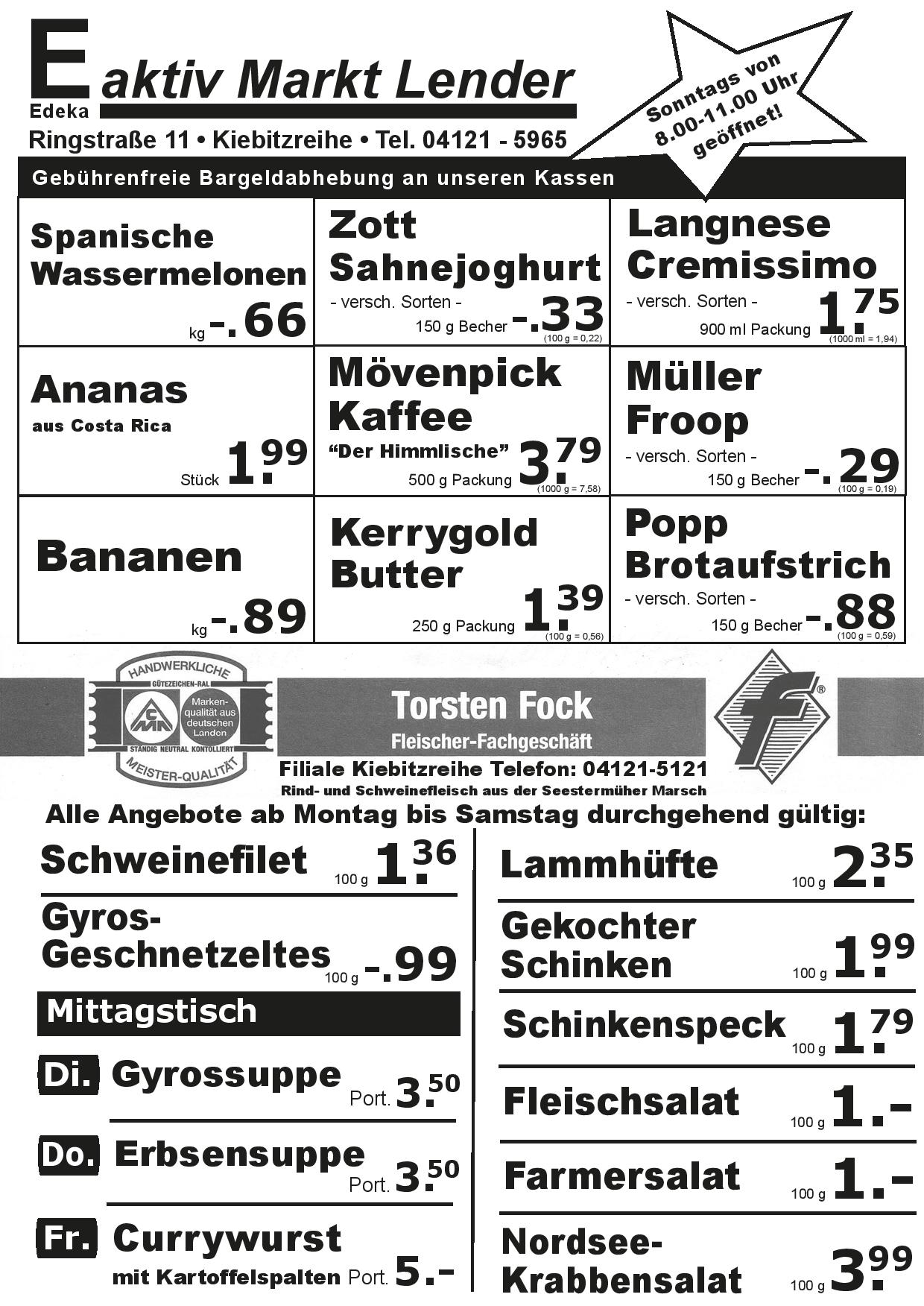 Angebote Vorderseite Angebote Vorderseite