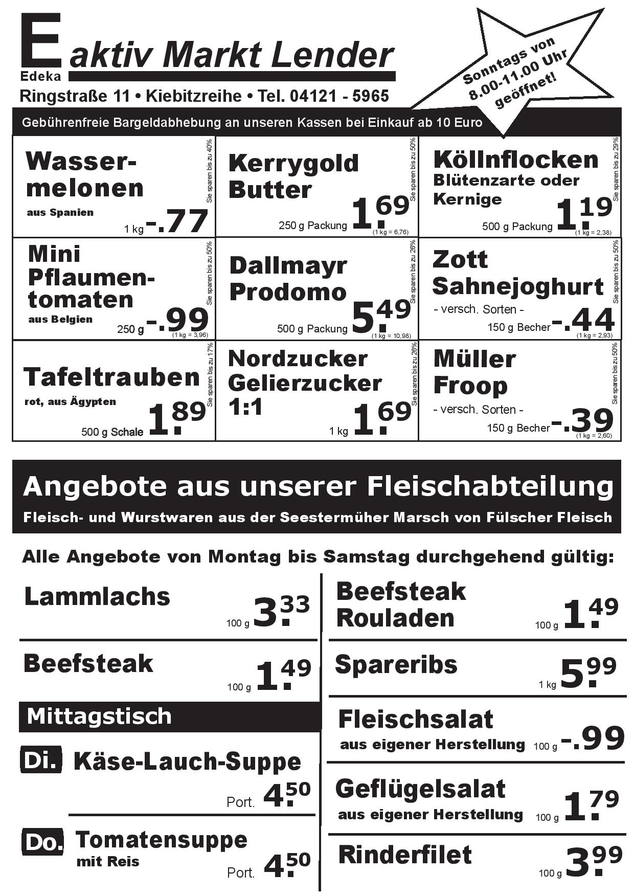 Angebote Vorderseite Angebote Vorderseite