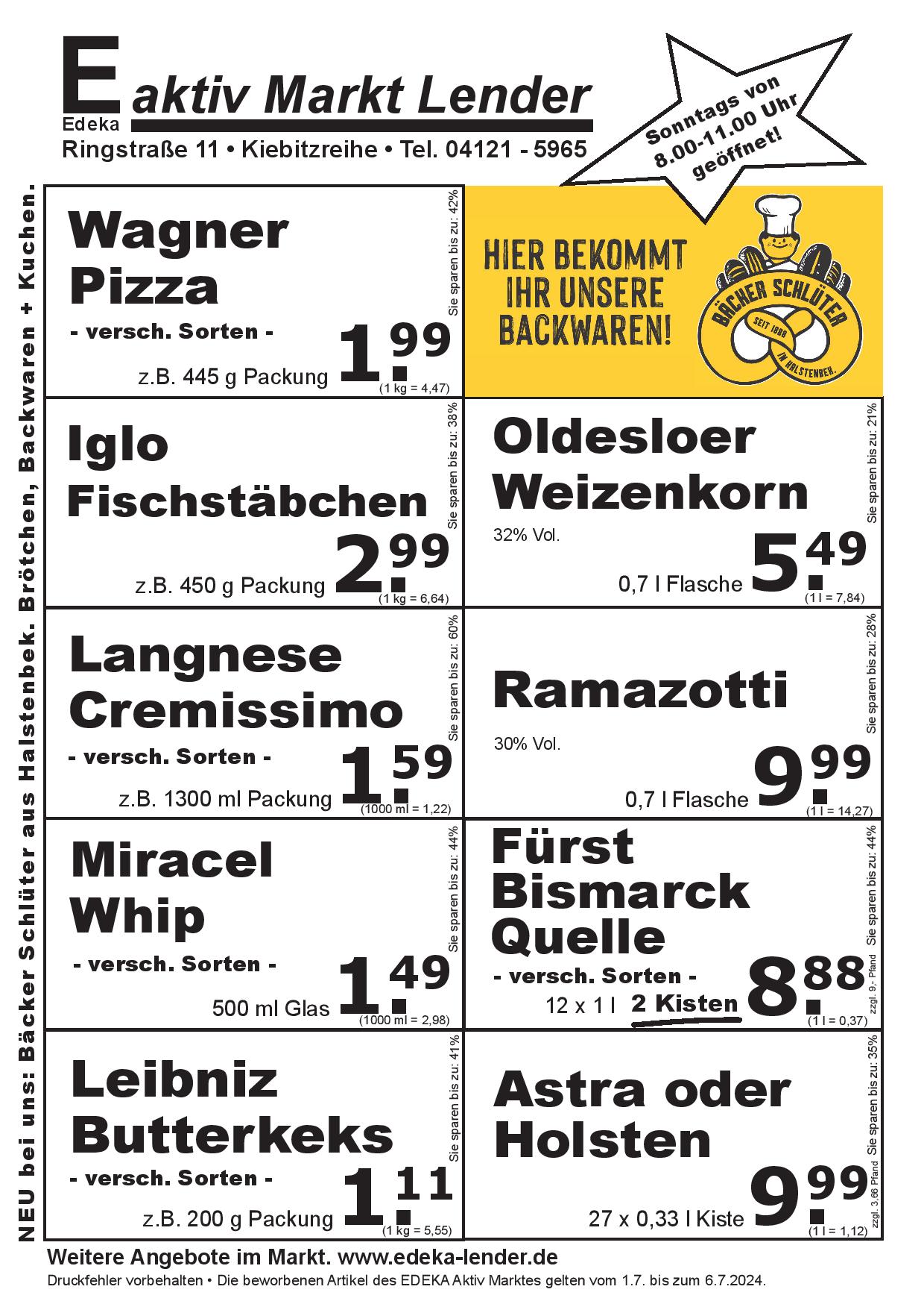 Angebote Rückseite Angebote Rückseite