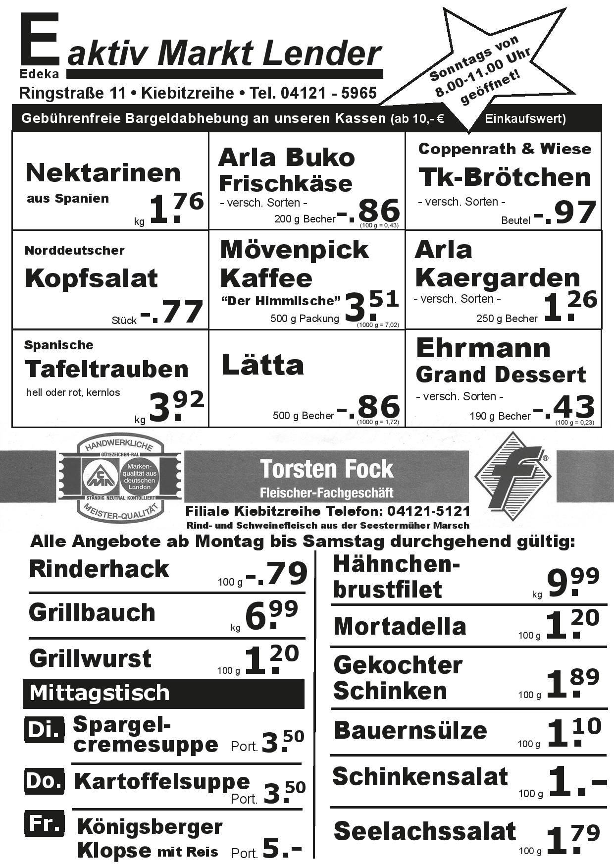 Angebote Vorderseite Angebote Vorderseite