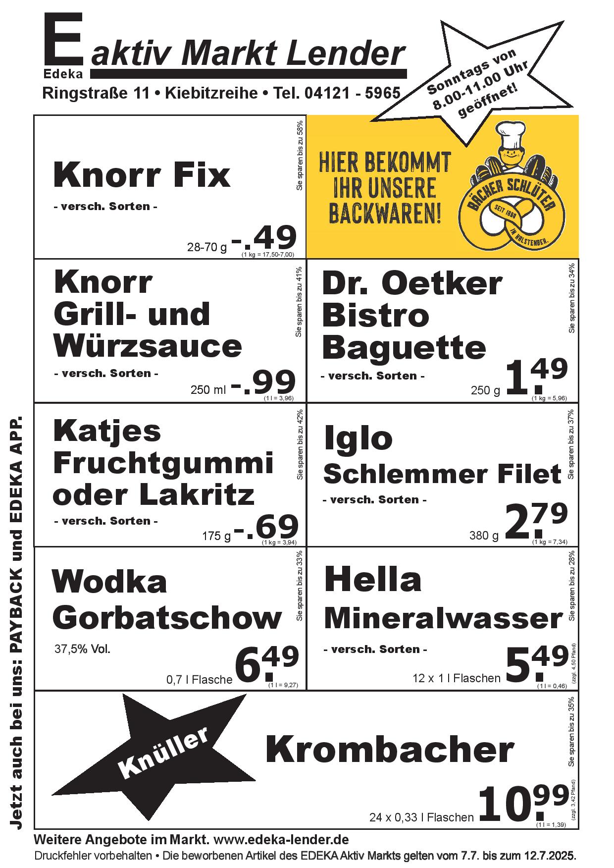 Angebote Rückseite Angebote Rückseite