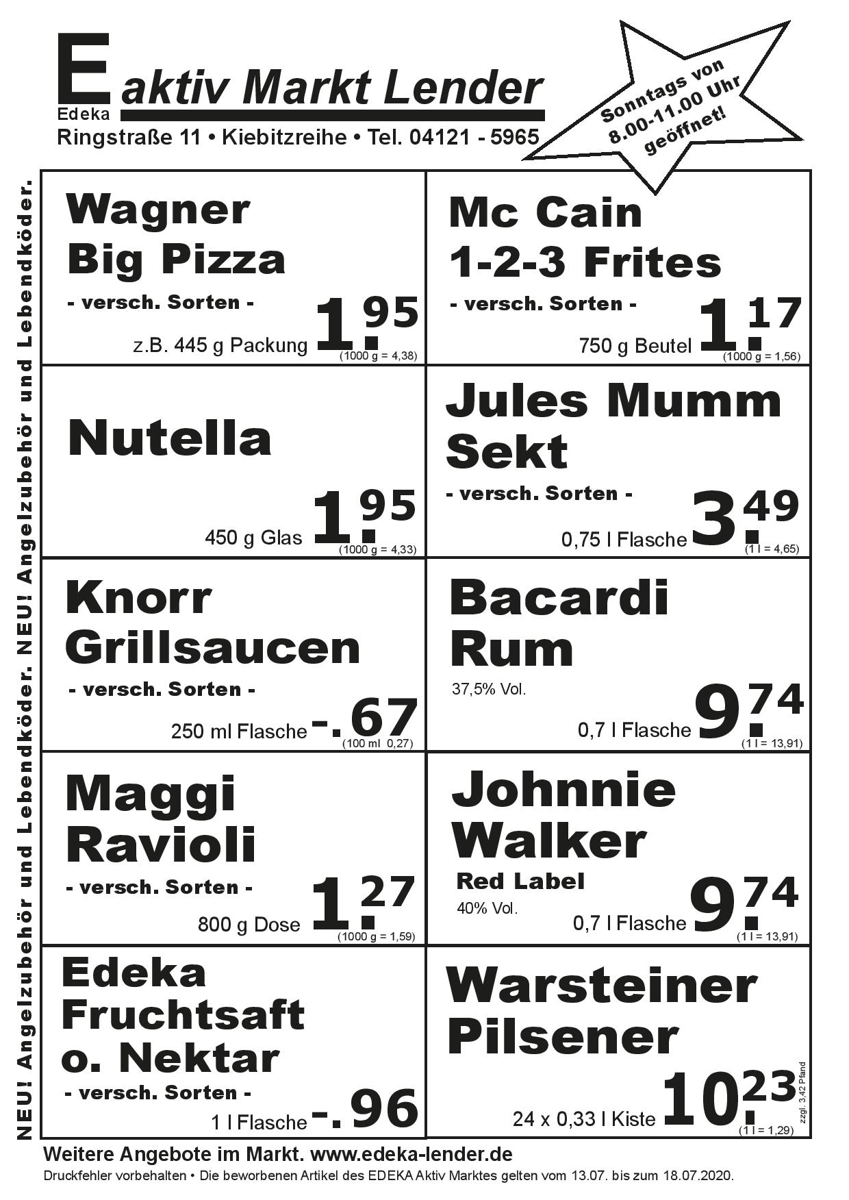 Angebote Rückseite Angebote Rückseite
