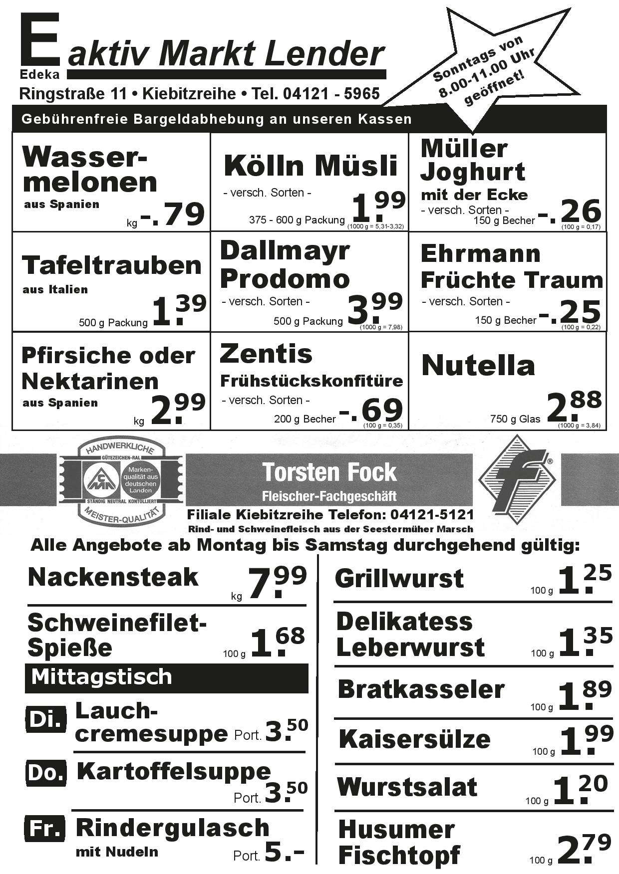 Angebote Vorderseite Angebote Vorderseite