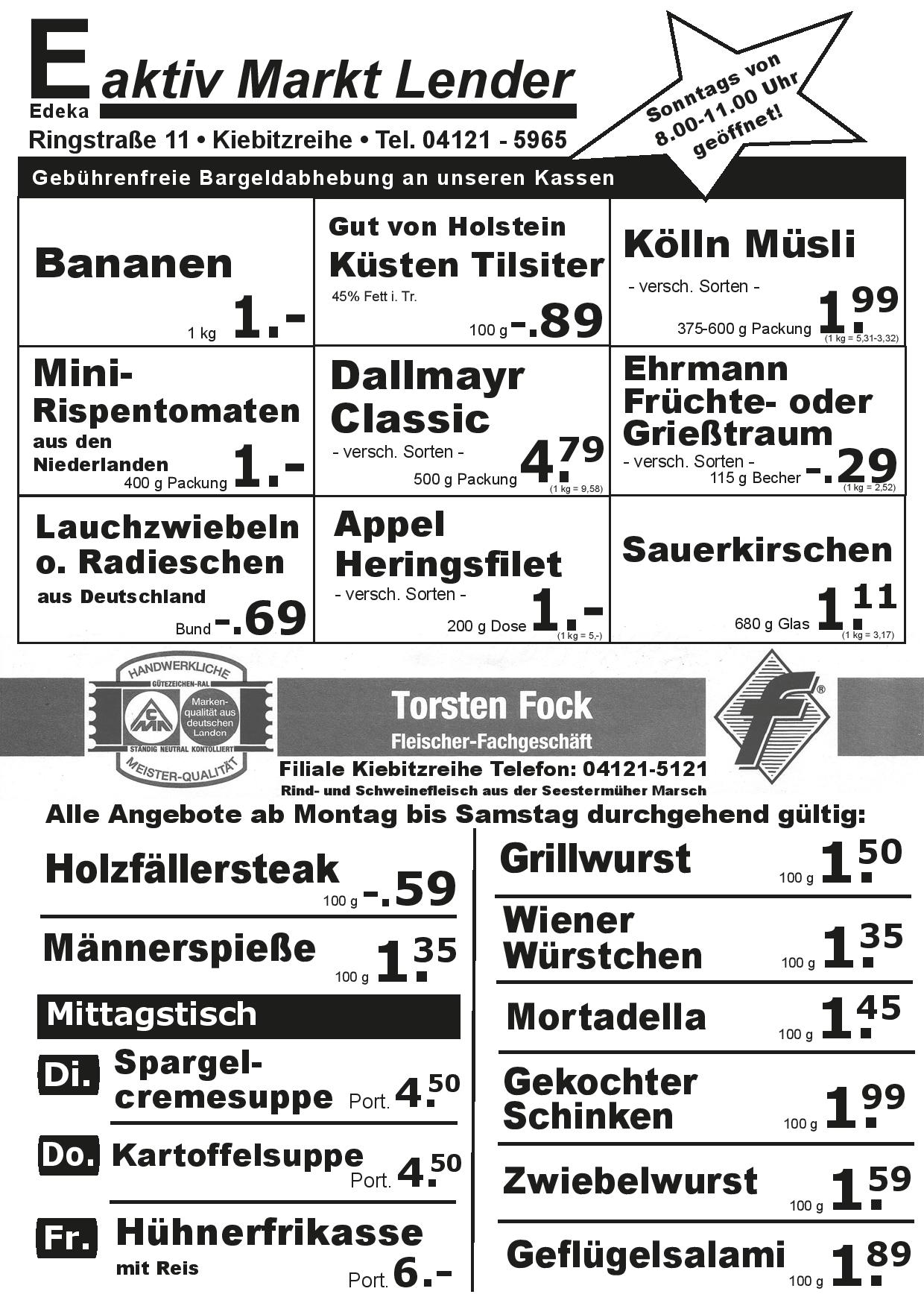 Angebote Vorderseite Angebote Vorderseite