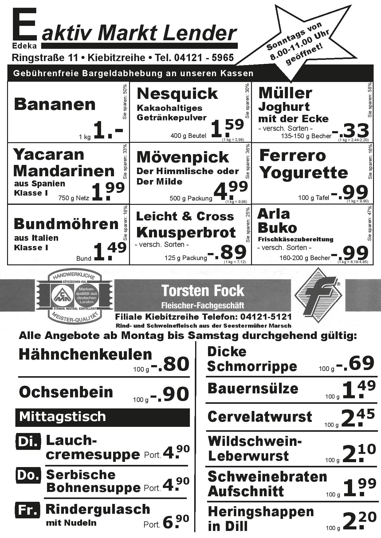 Angebote Vorderseite Angebote Vorderseite