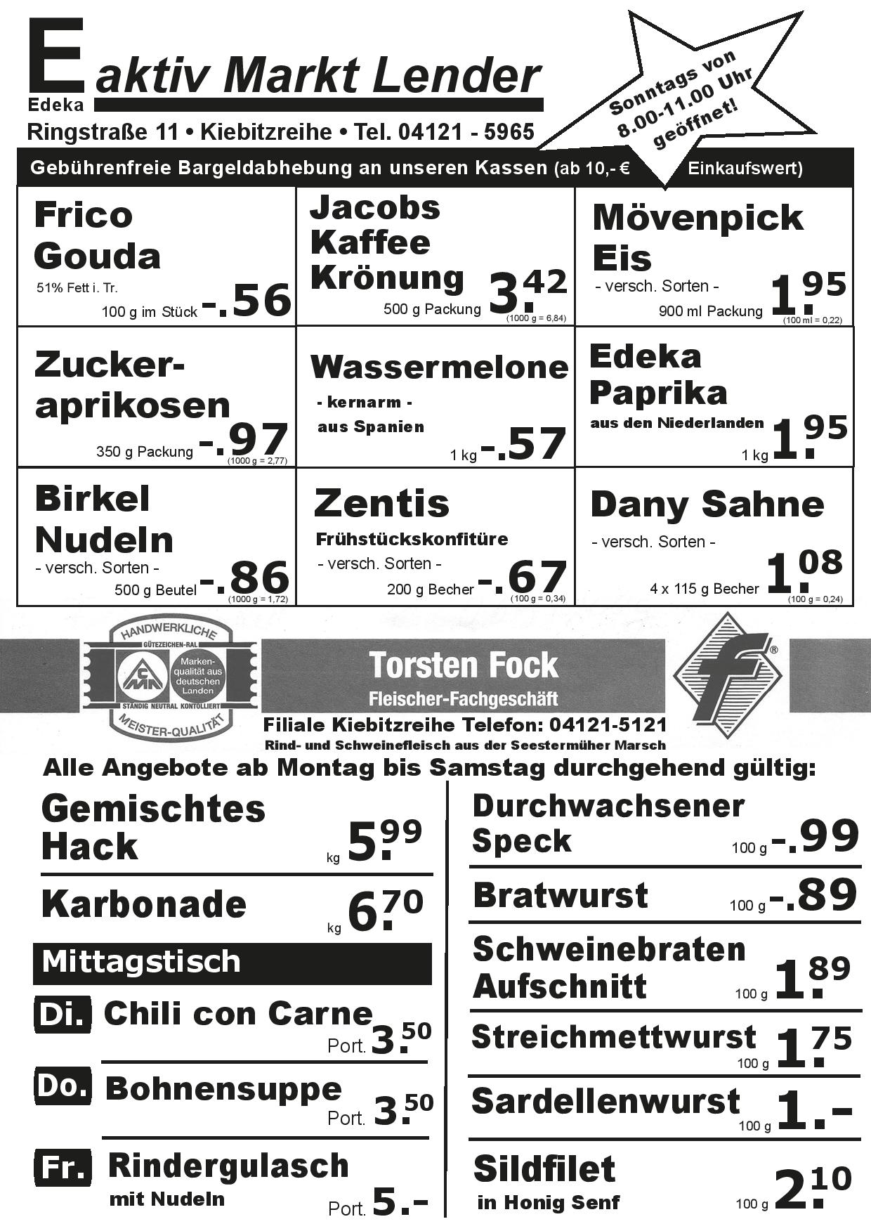 Angebote Vorderseite Angebote Vorderseite