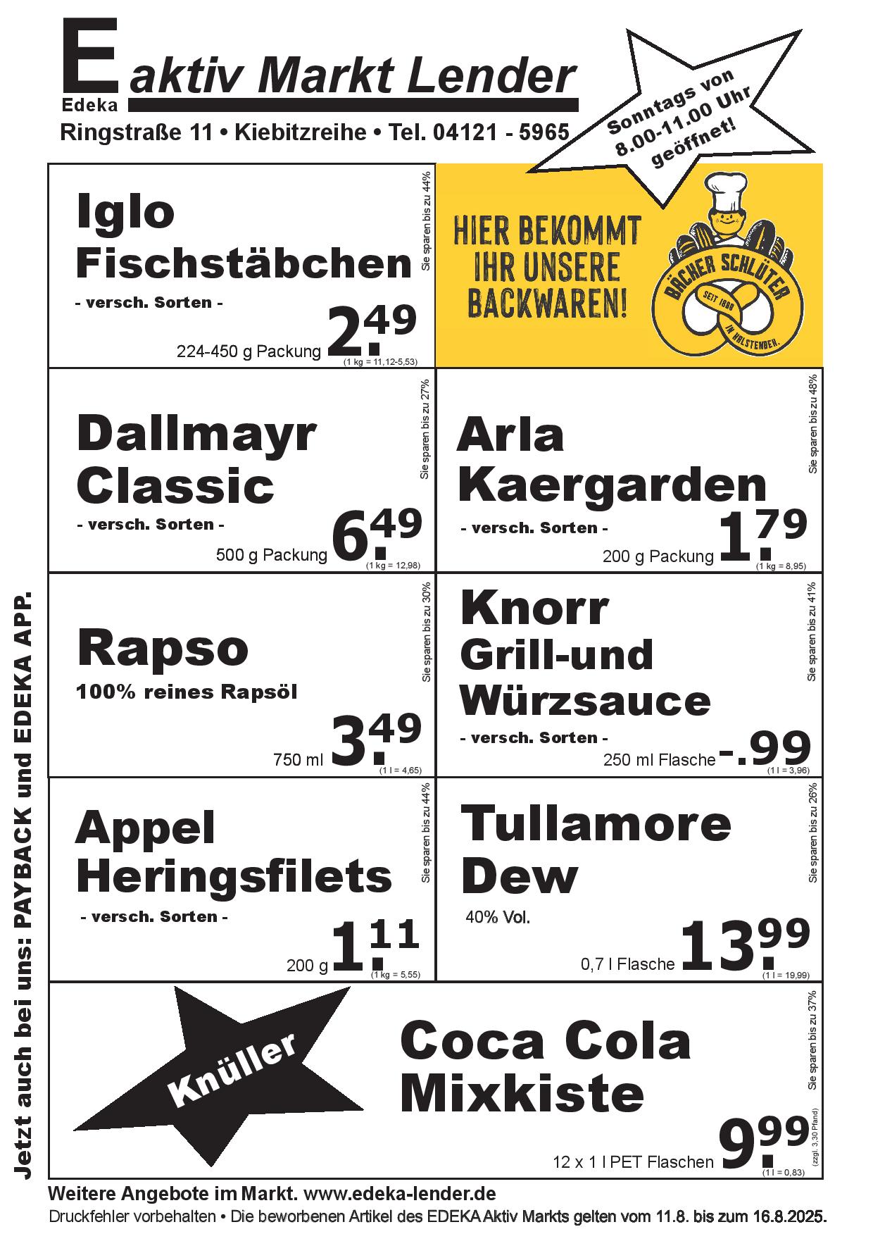 Angebote Rückseite Angebote Rückseite