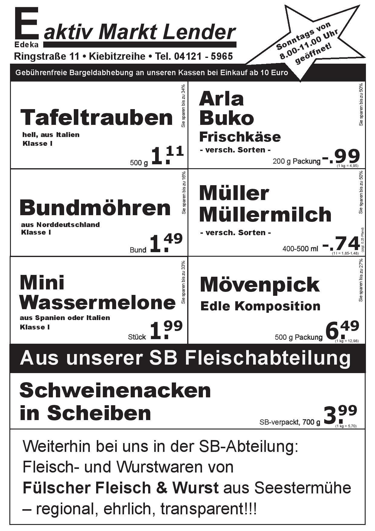 Angebote Vorderseite Angebote Vorderseite