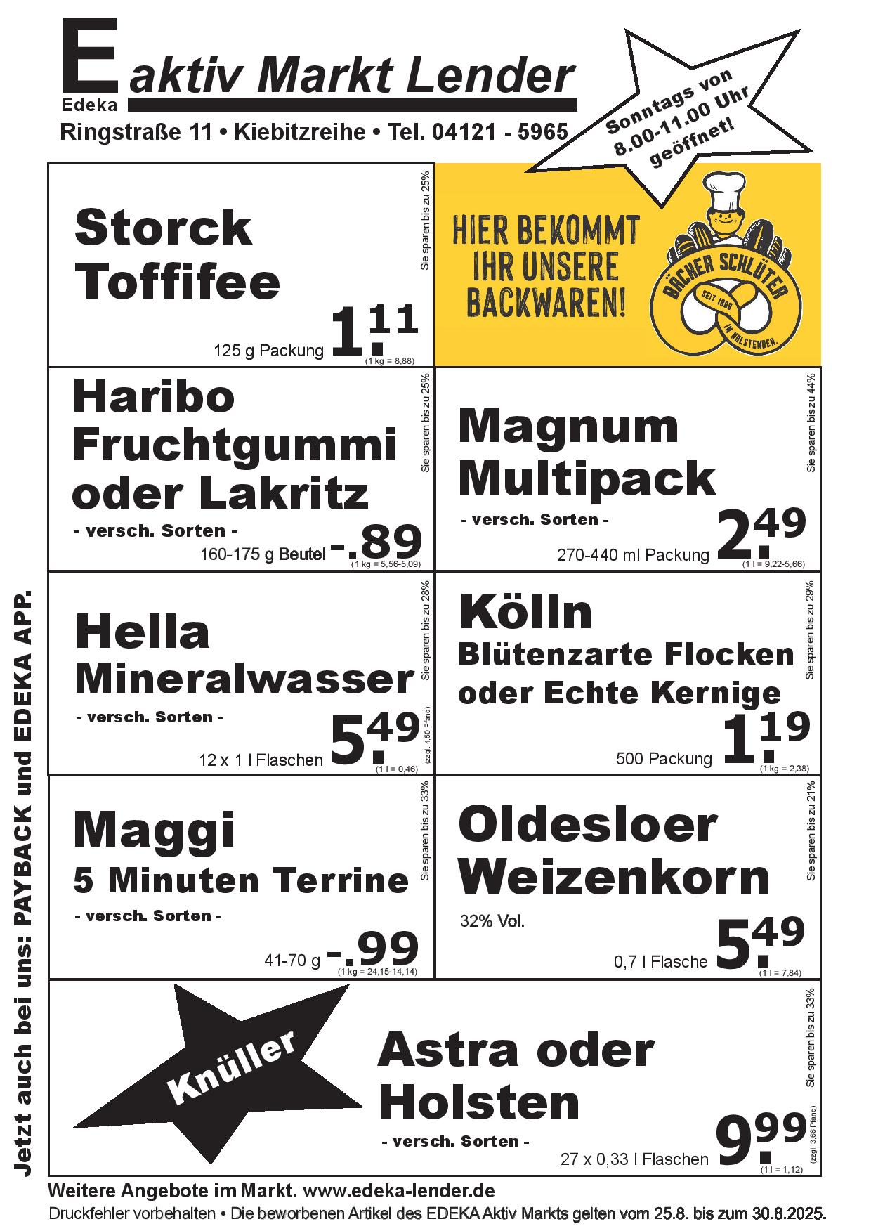 Angebote Rückseite Angebote Rückseite