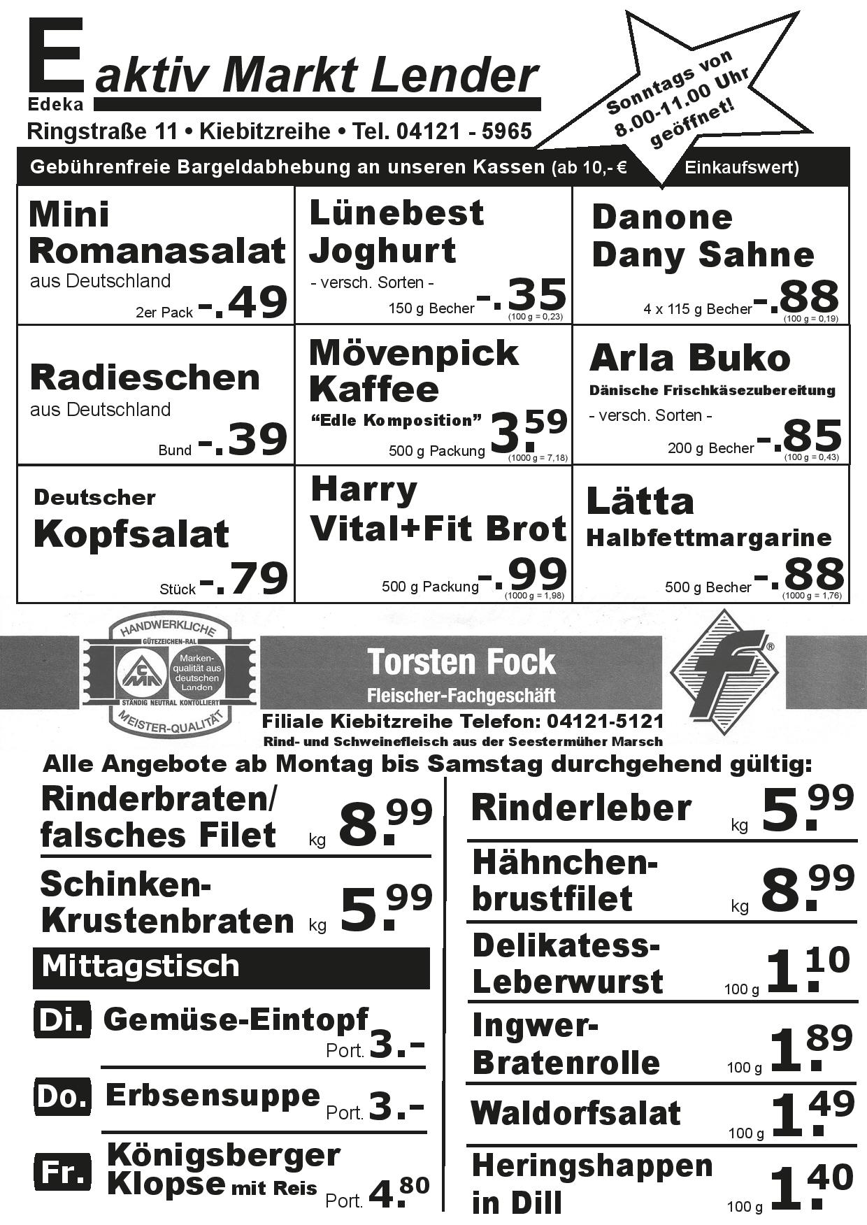 Angebote Vorderseite Angebote Vorderseite