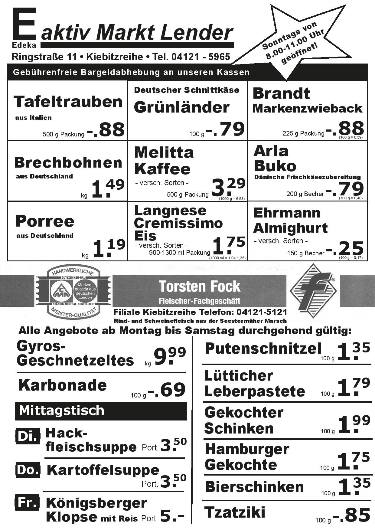 Angebote Vorderseite Angebote Vorderseite