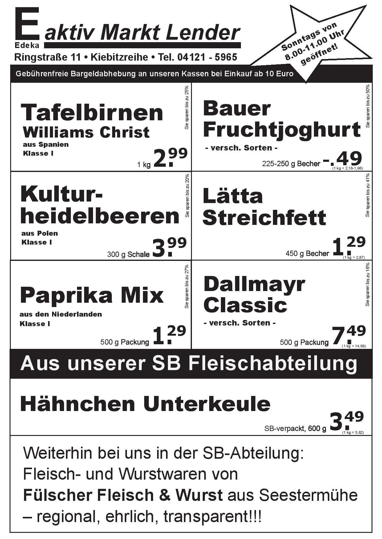 Angebote Vorderseite Angebote Vorderseite